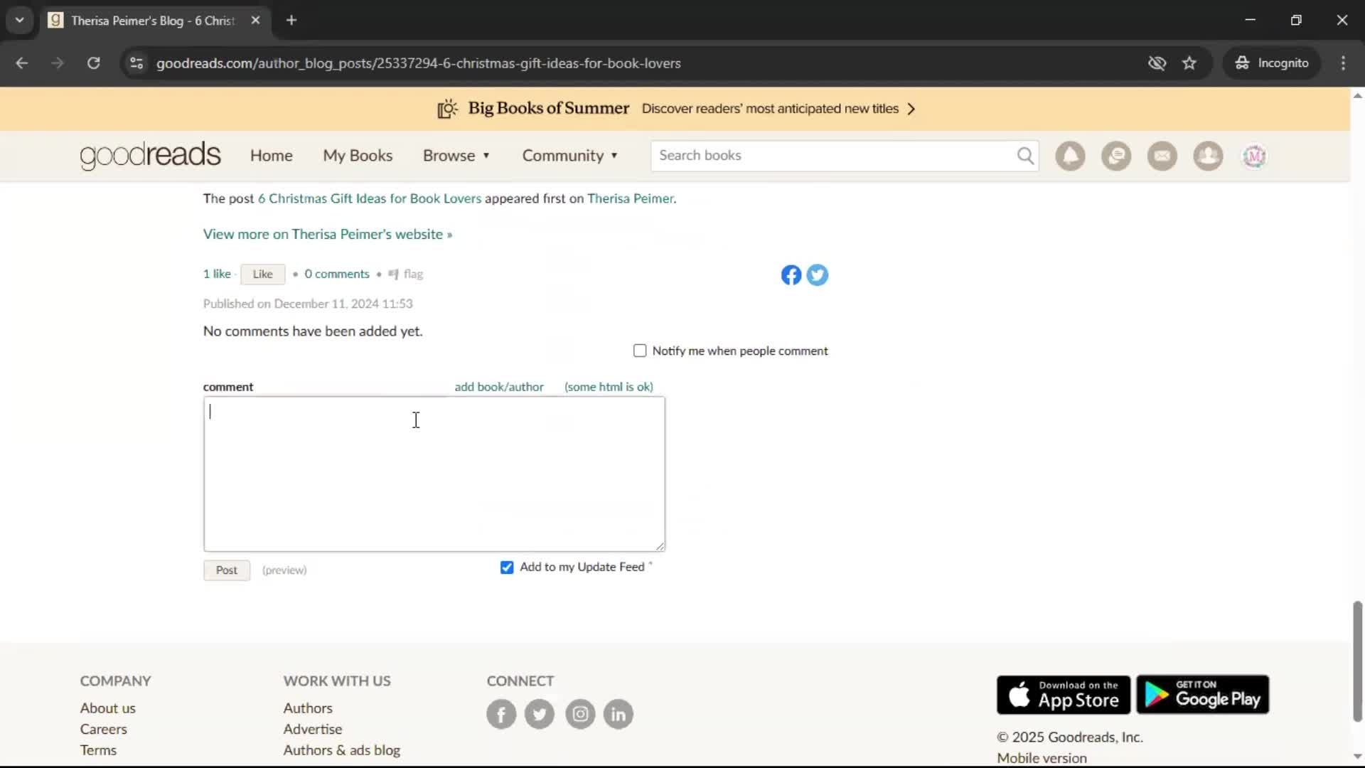 Commenting screenshot