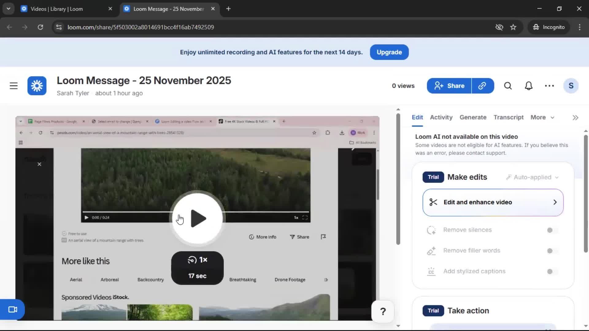 Commenting on Loom video thumbnail