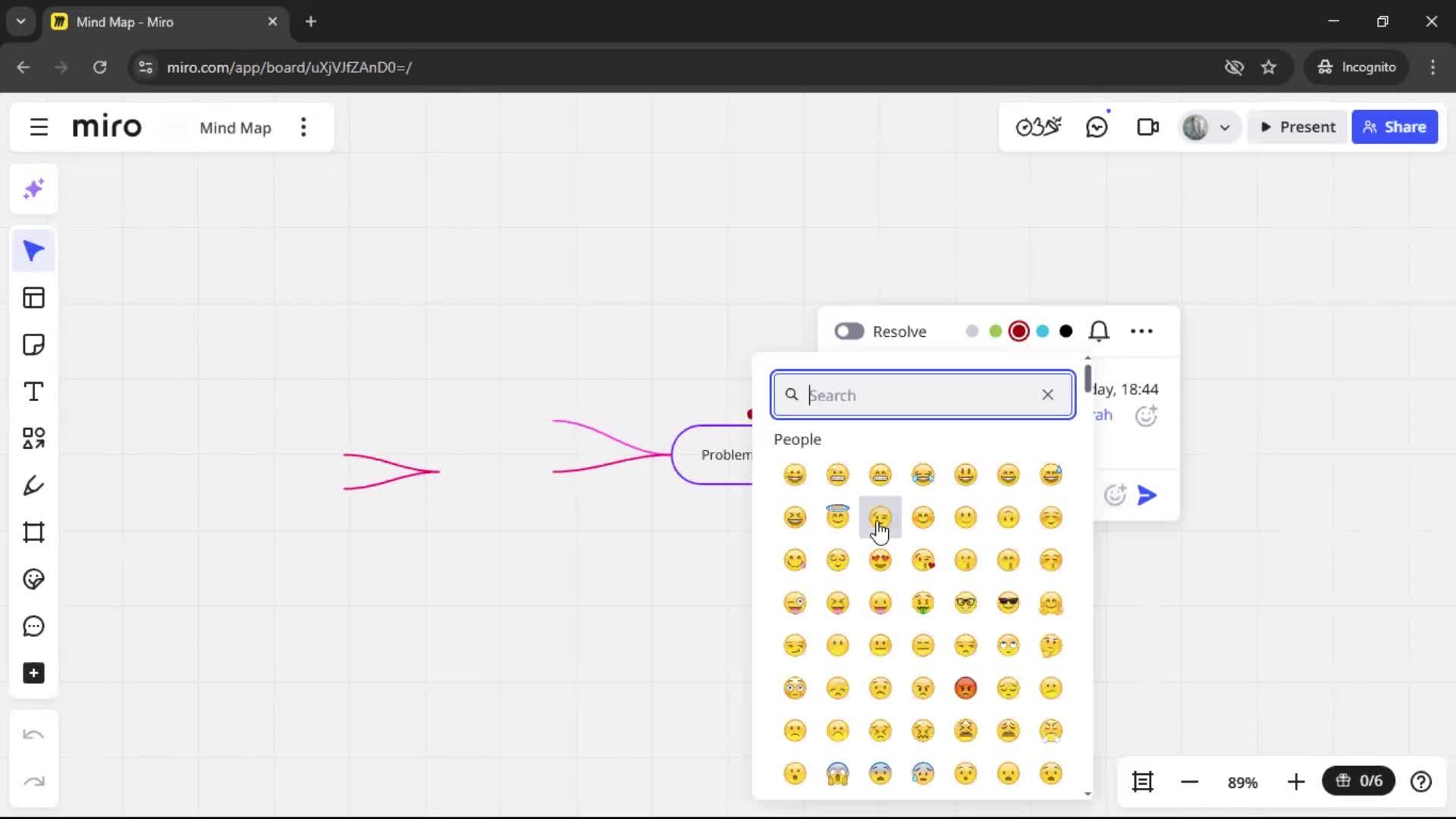Commenting screenshot