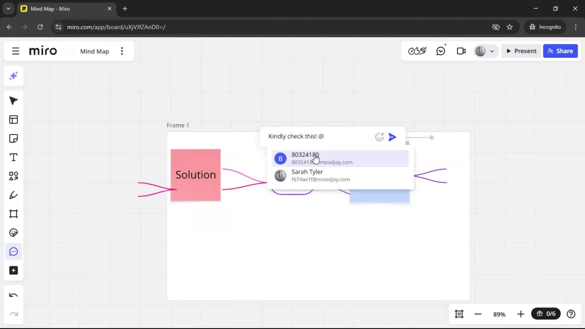 Commenting screenshot