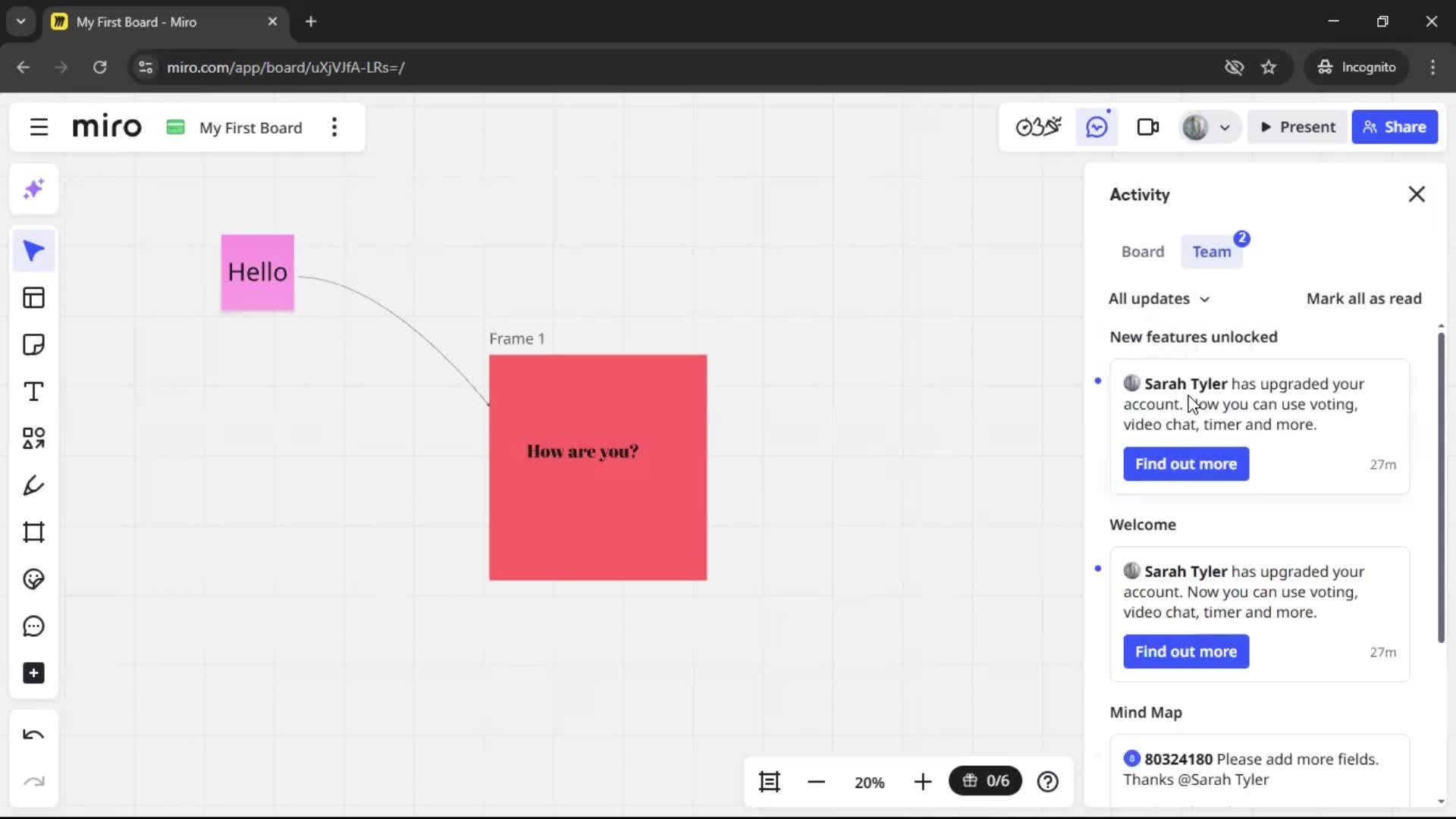 Commenting screenshot
