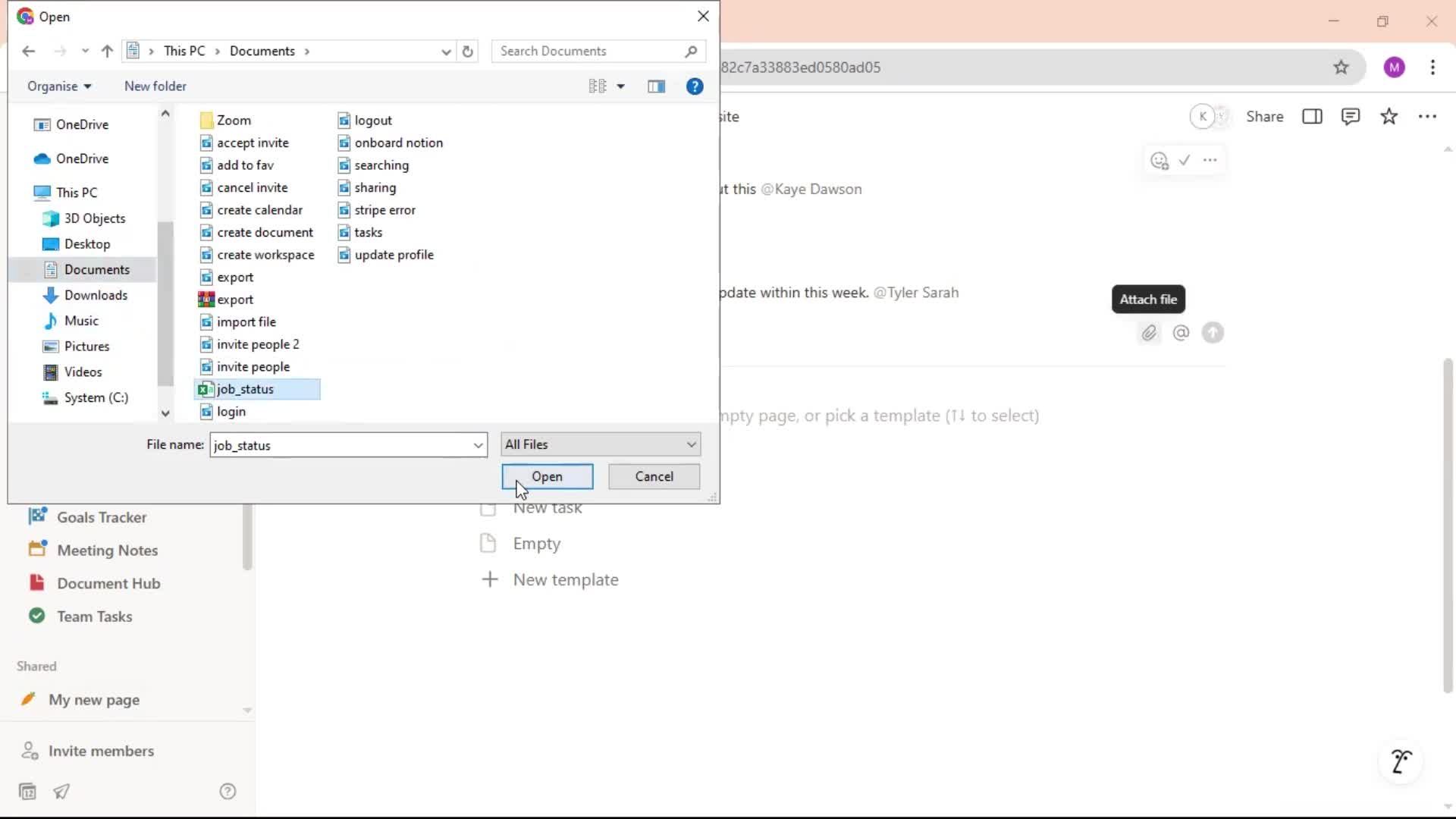 Commenting screenshot