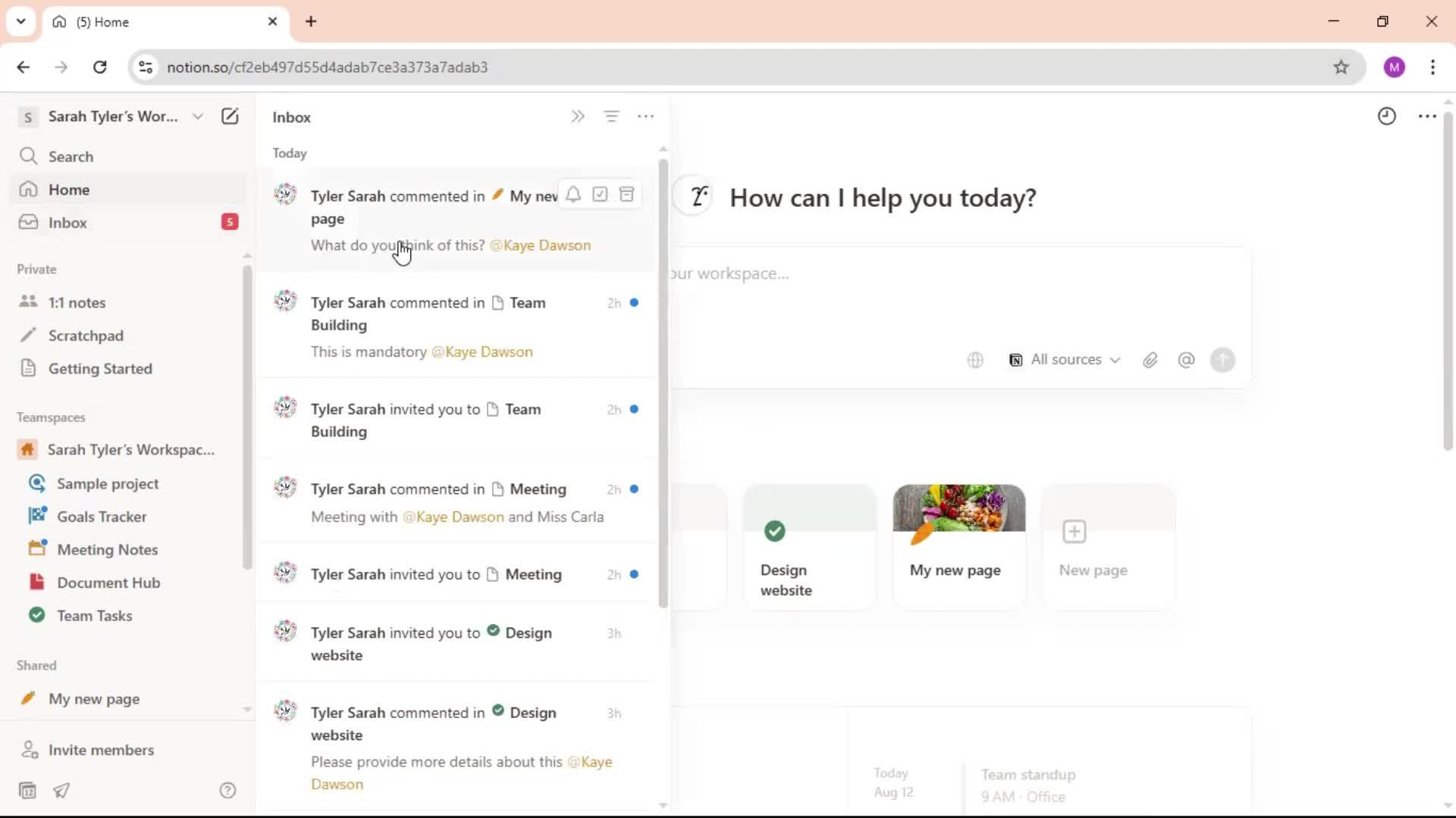 Commenting screenshot