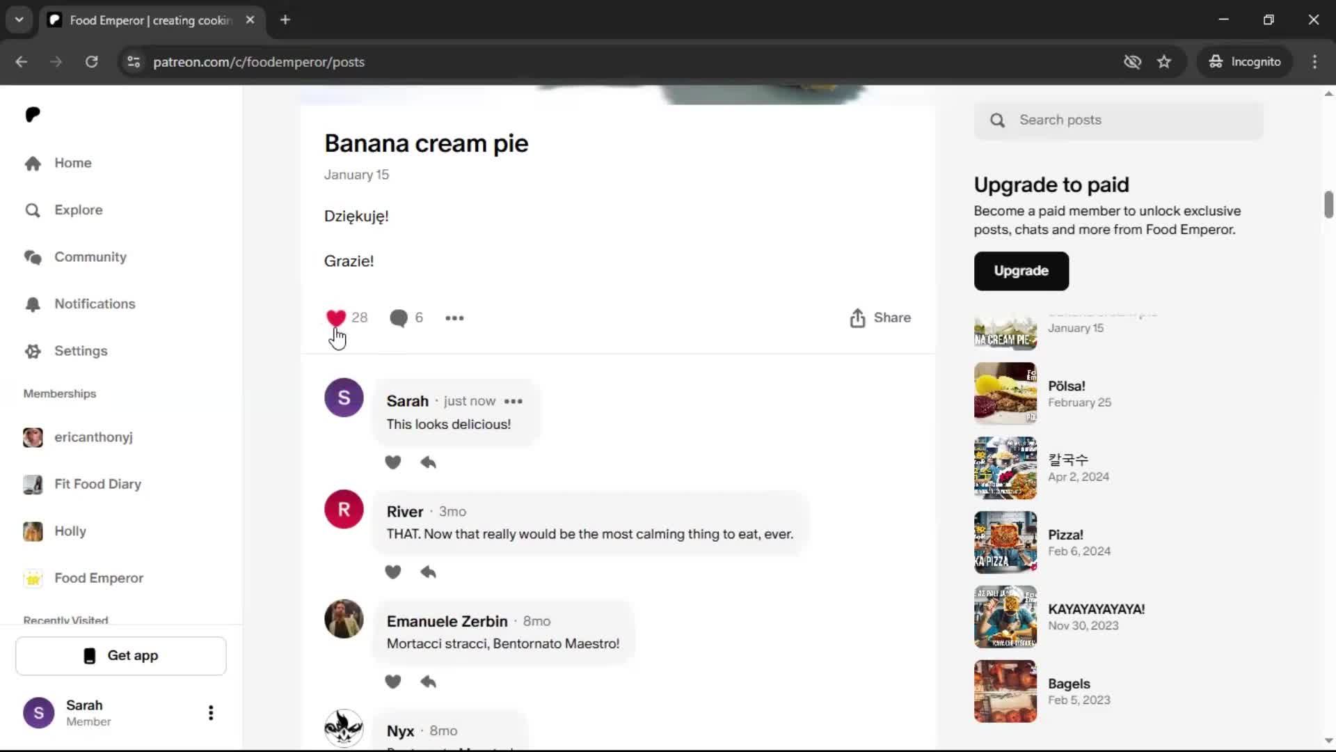 Commenting screenshot