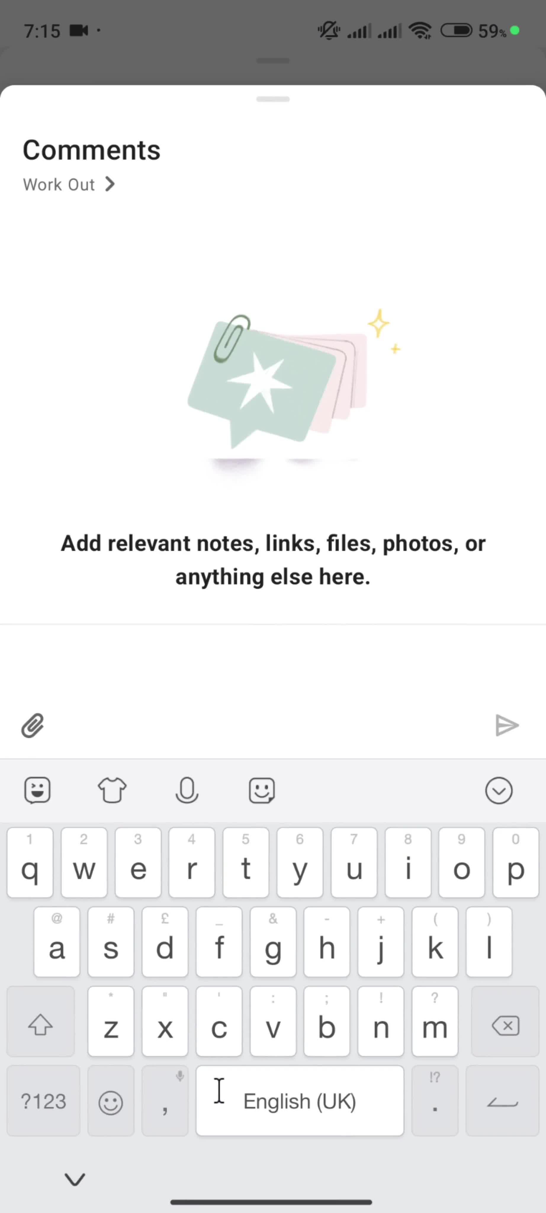 Commenting screenshot