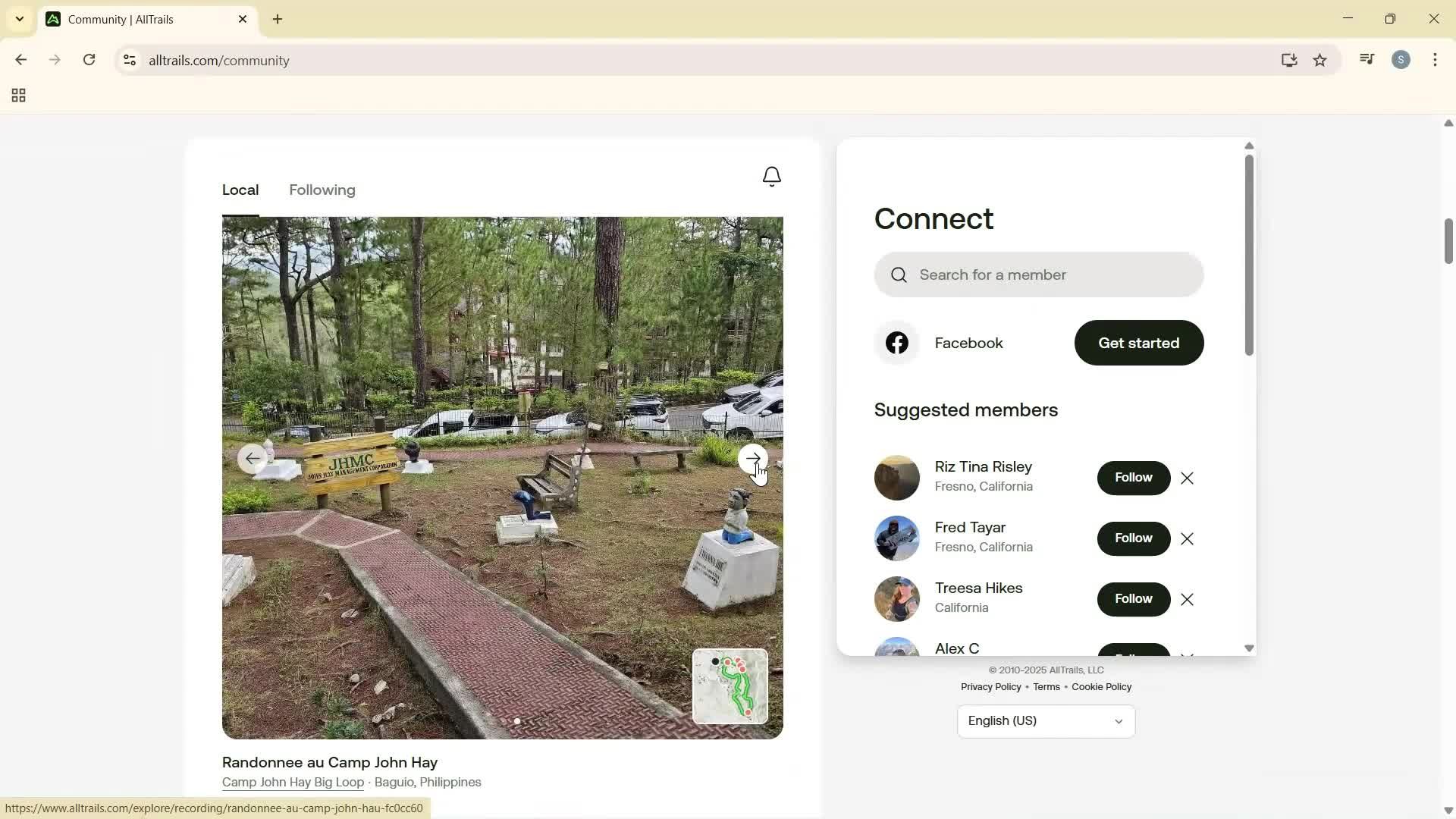 Exploring community screenshot