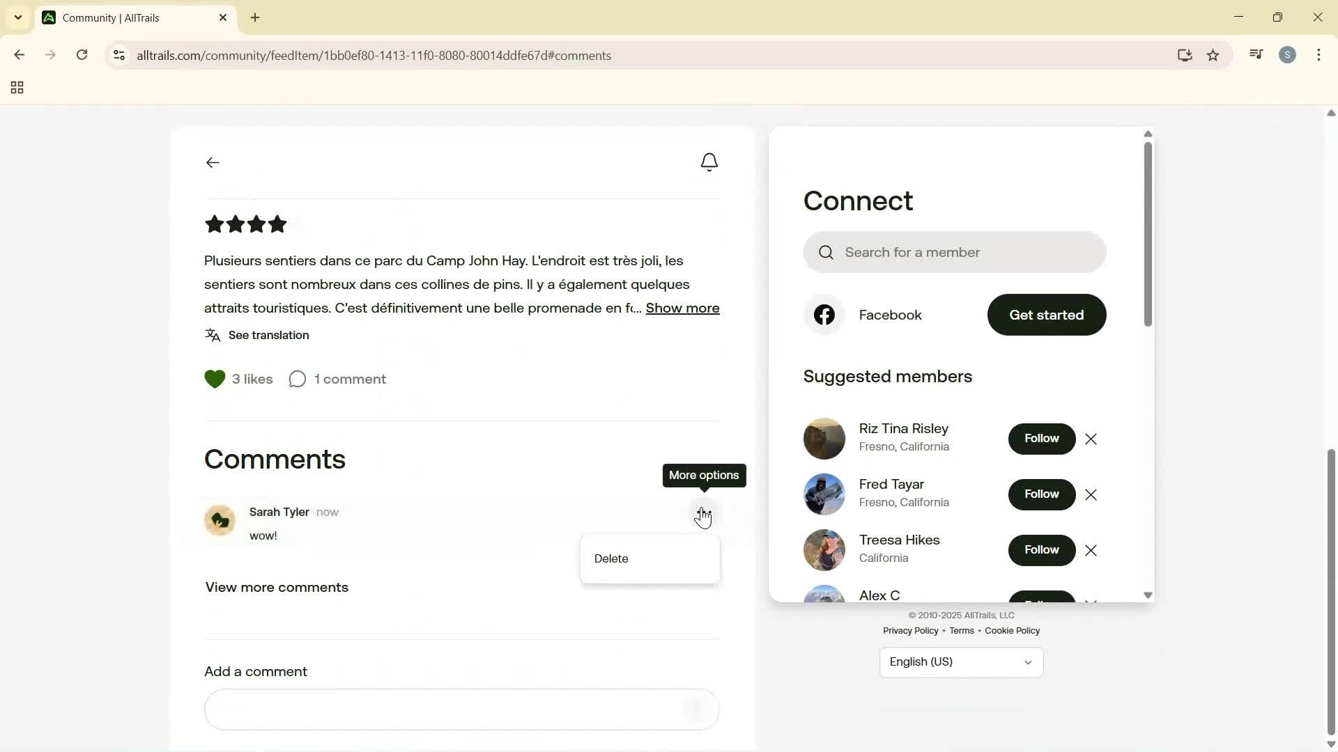 Exploring community screenshot