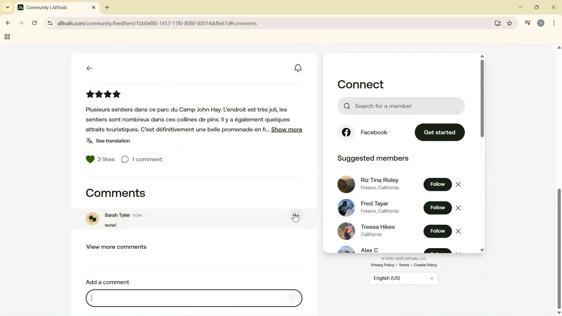 Exploring community screenshot