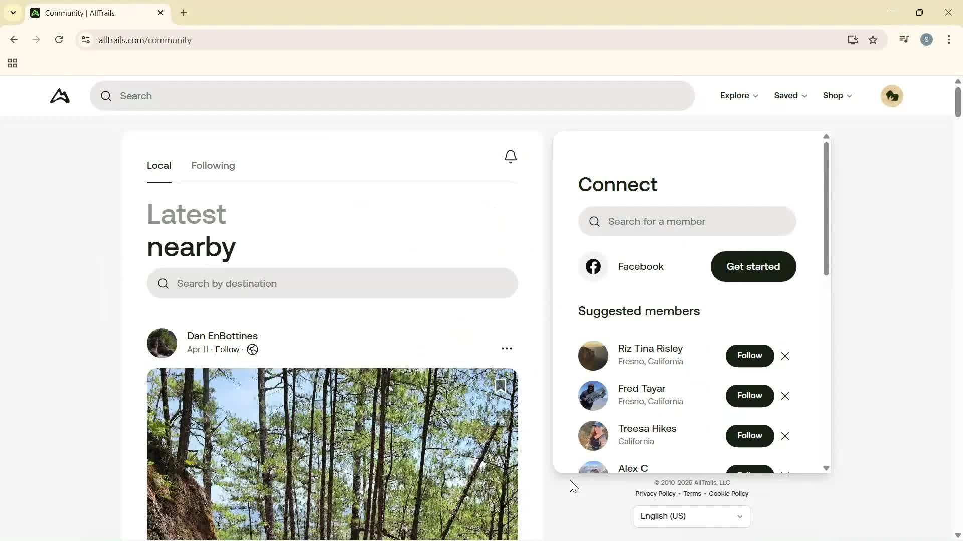 Exploring community screenshot