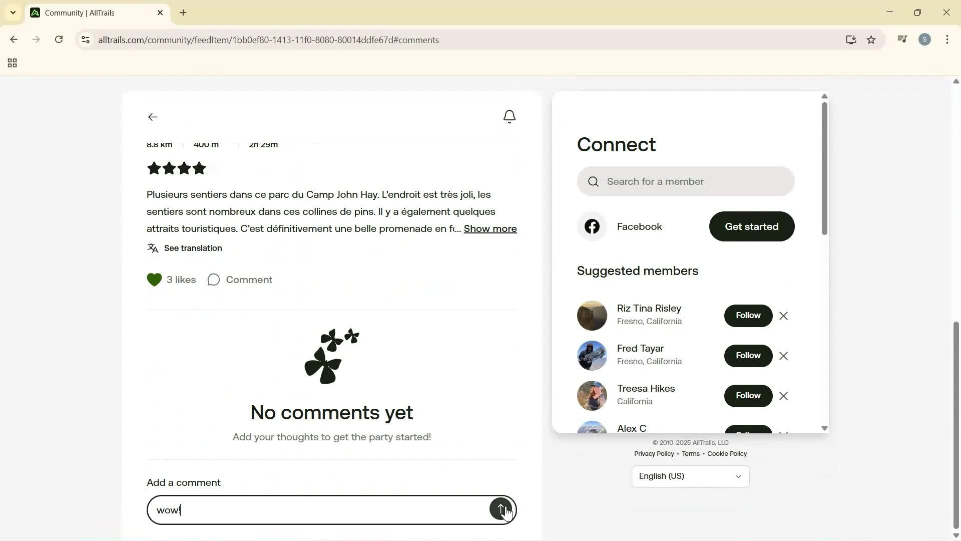 Exploring community screenshot