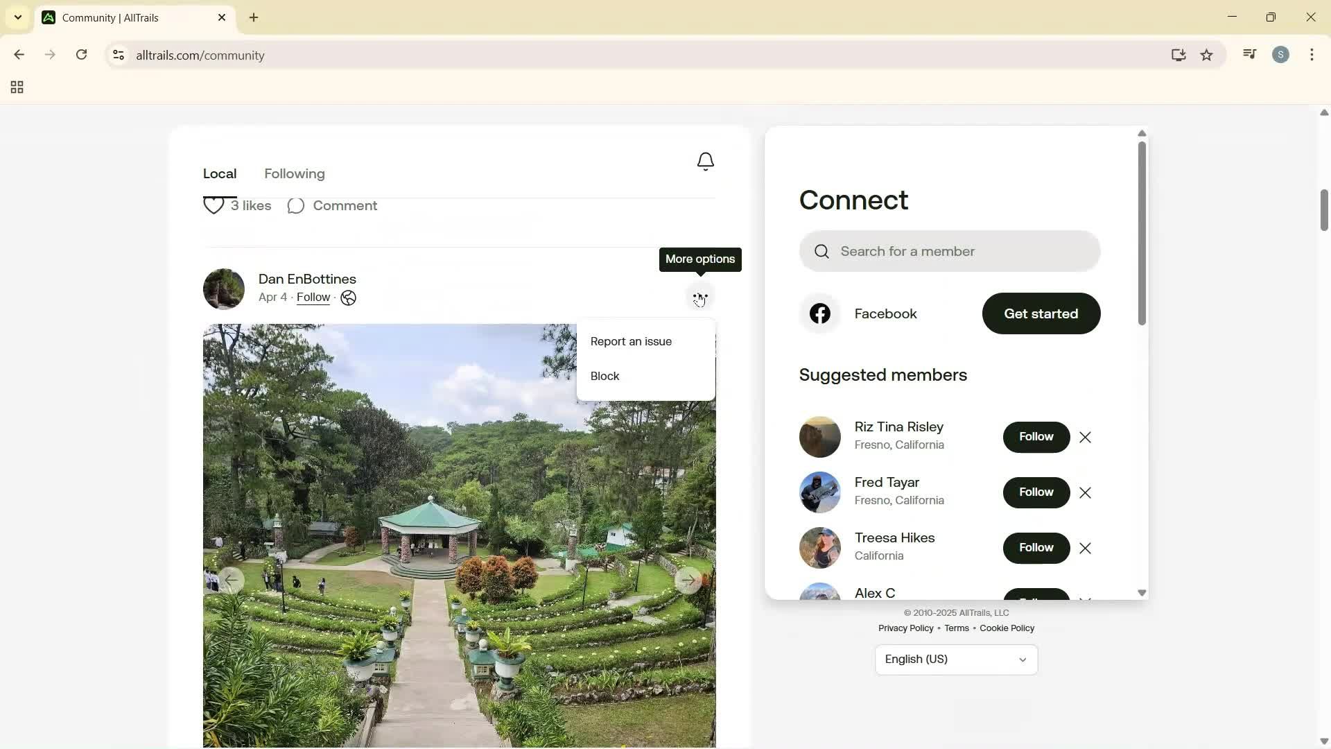 Exploring community screenshot