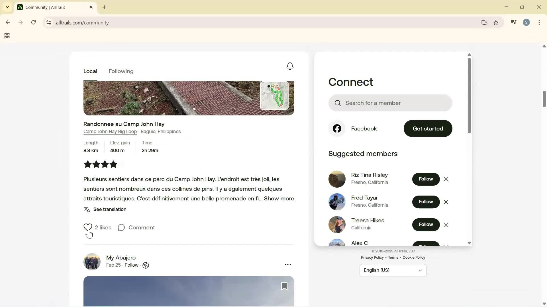 Exploring community screenshot
