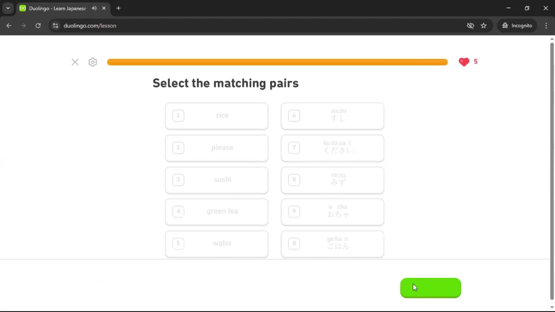 Completing a level screenshot