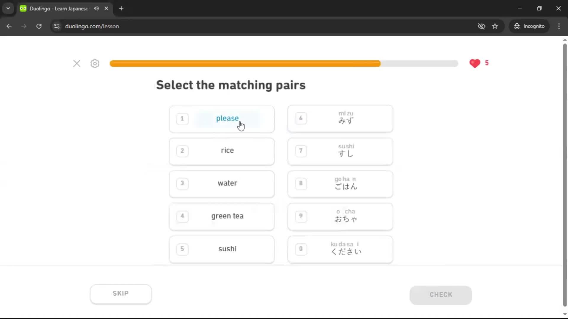 Completing a level screenshot