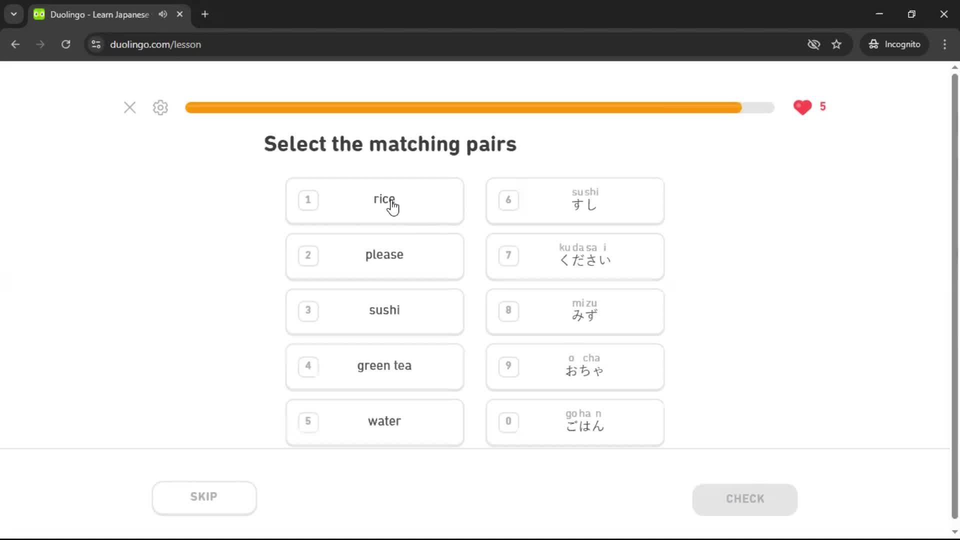 Completing a level screenshot