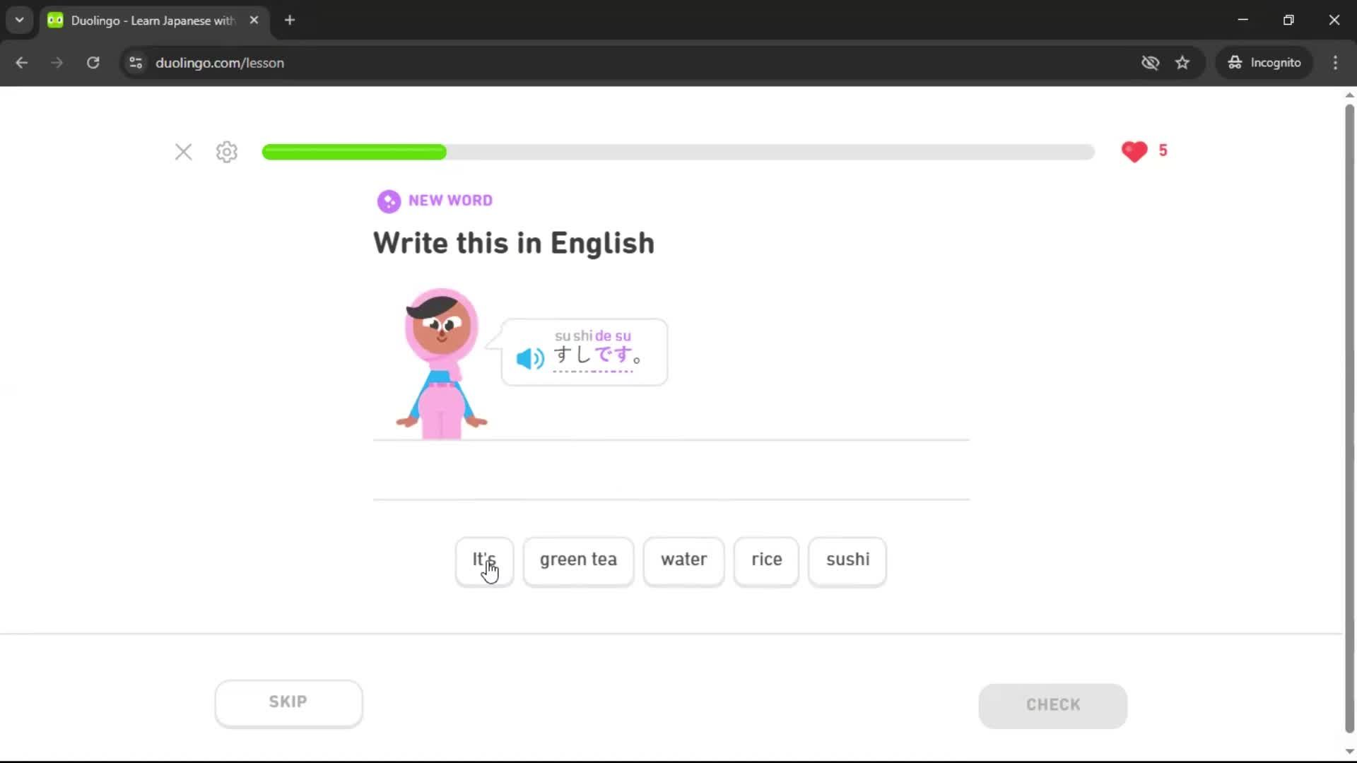 Completing a level screenshot