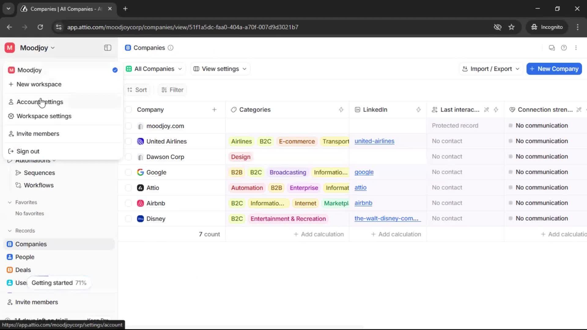 Connecting an integration on Attio video thumbnail