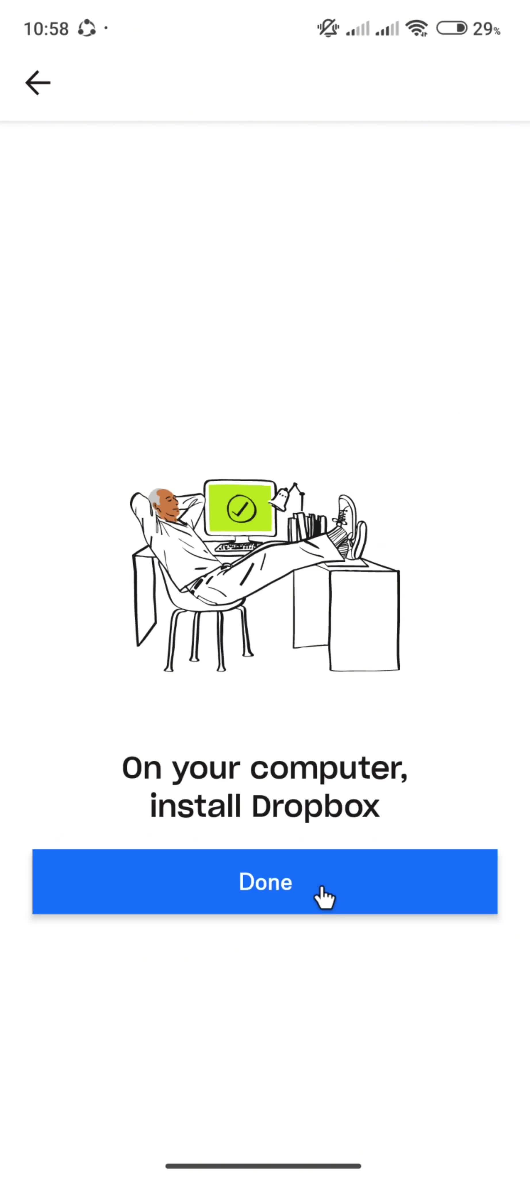 Connecting to a computer screenshot