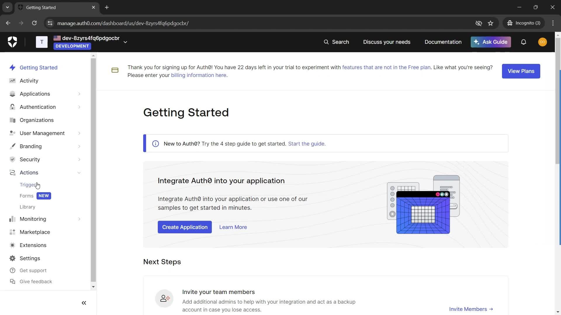 Creating an action screenshot