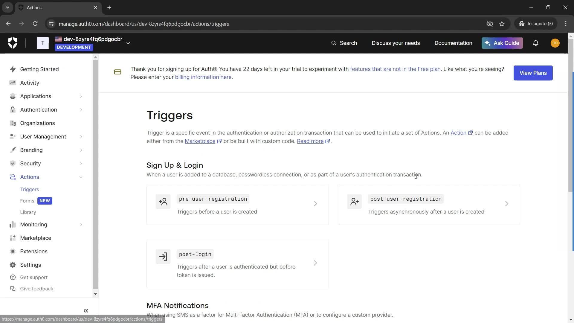 Creating an action screenshot