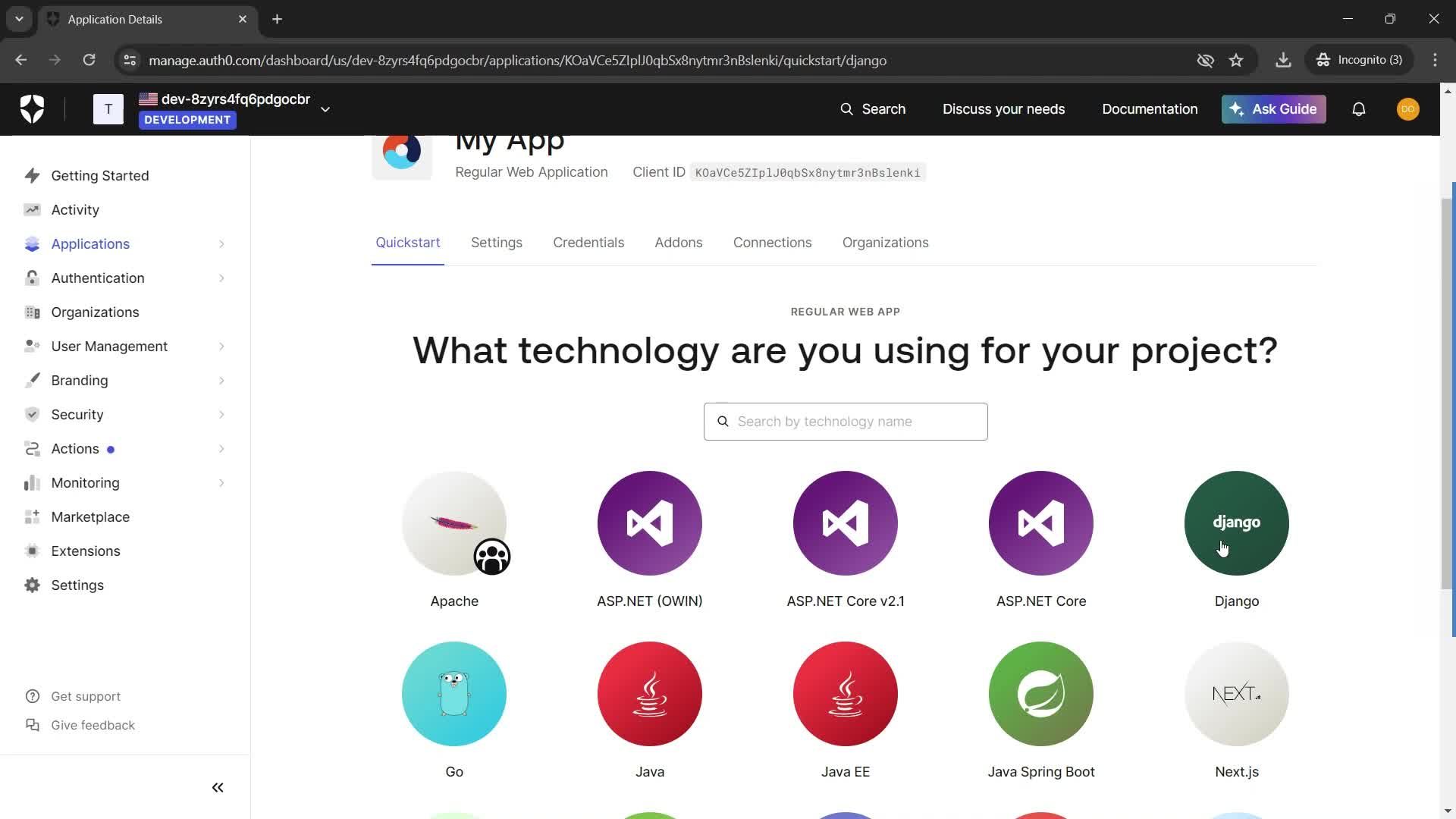 Creating an application screenshot