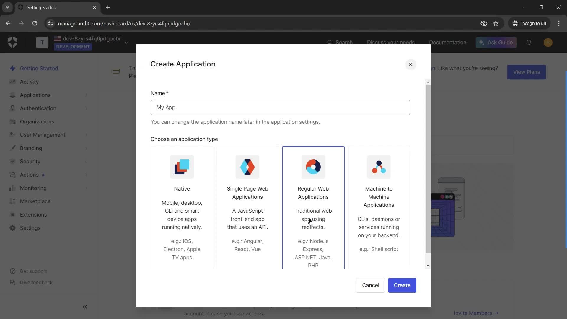 Creating an application screenshot
