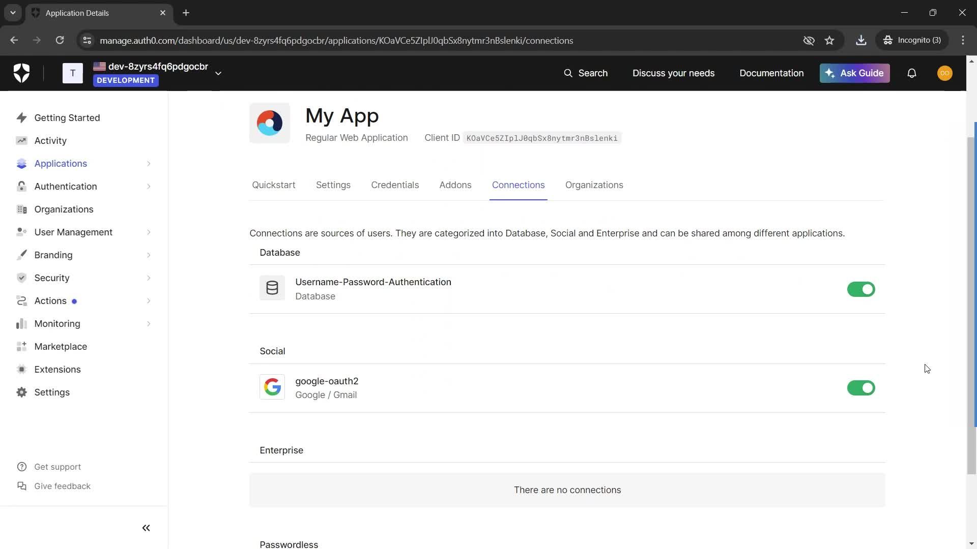Creating an application screenshot