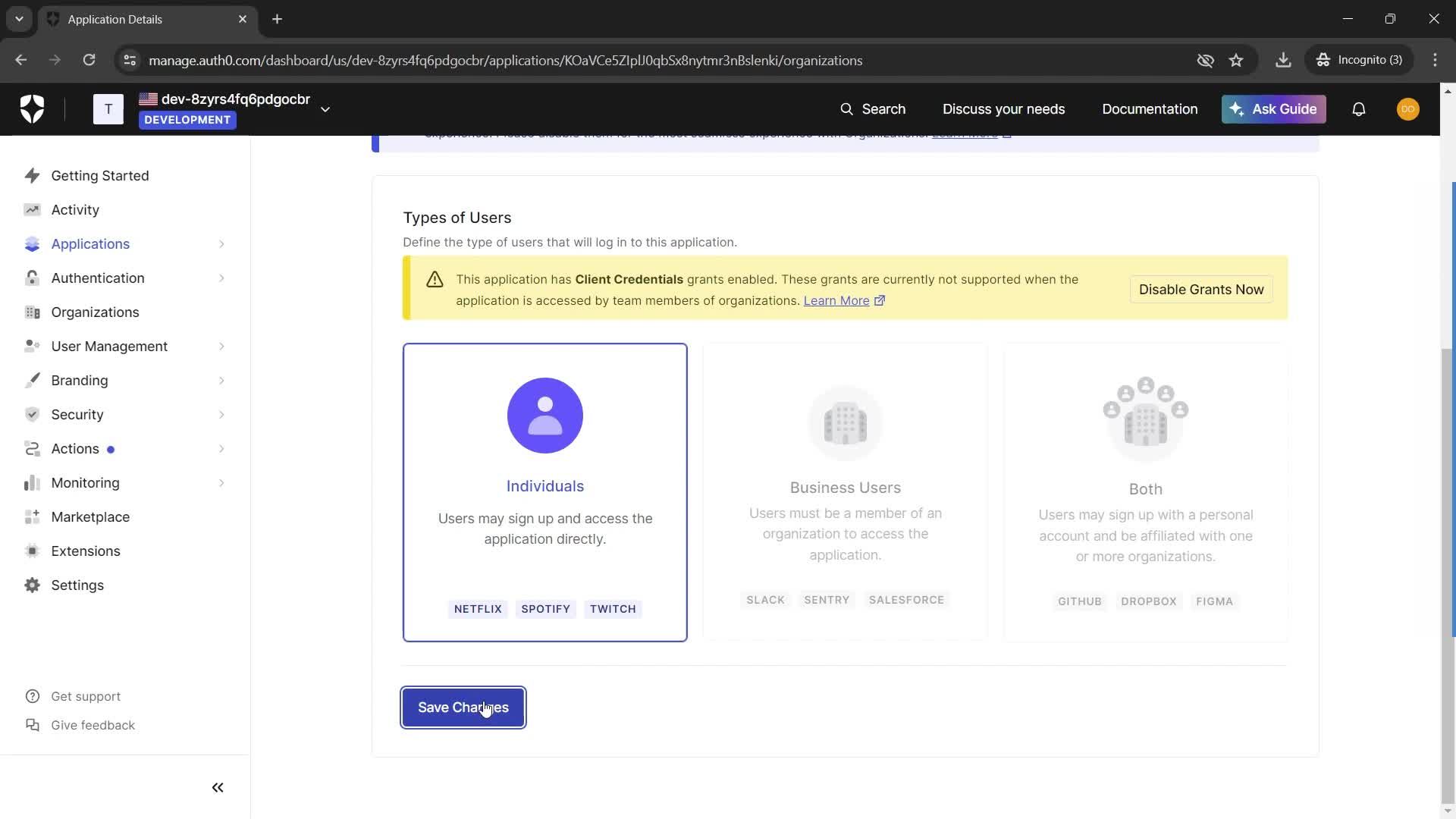 Creating an application screenshot