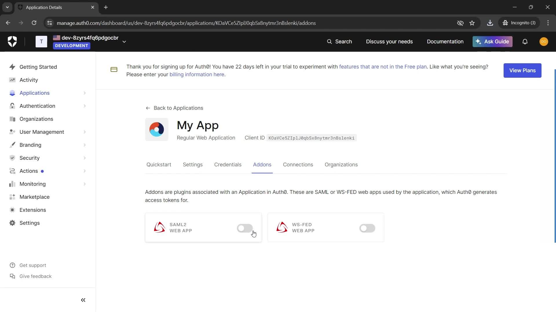 Creating an application screenshot