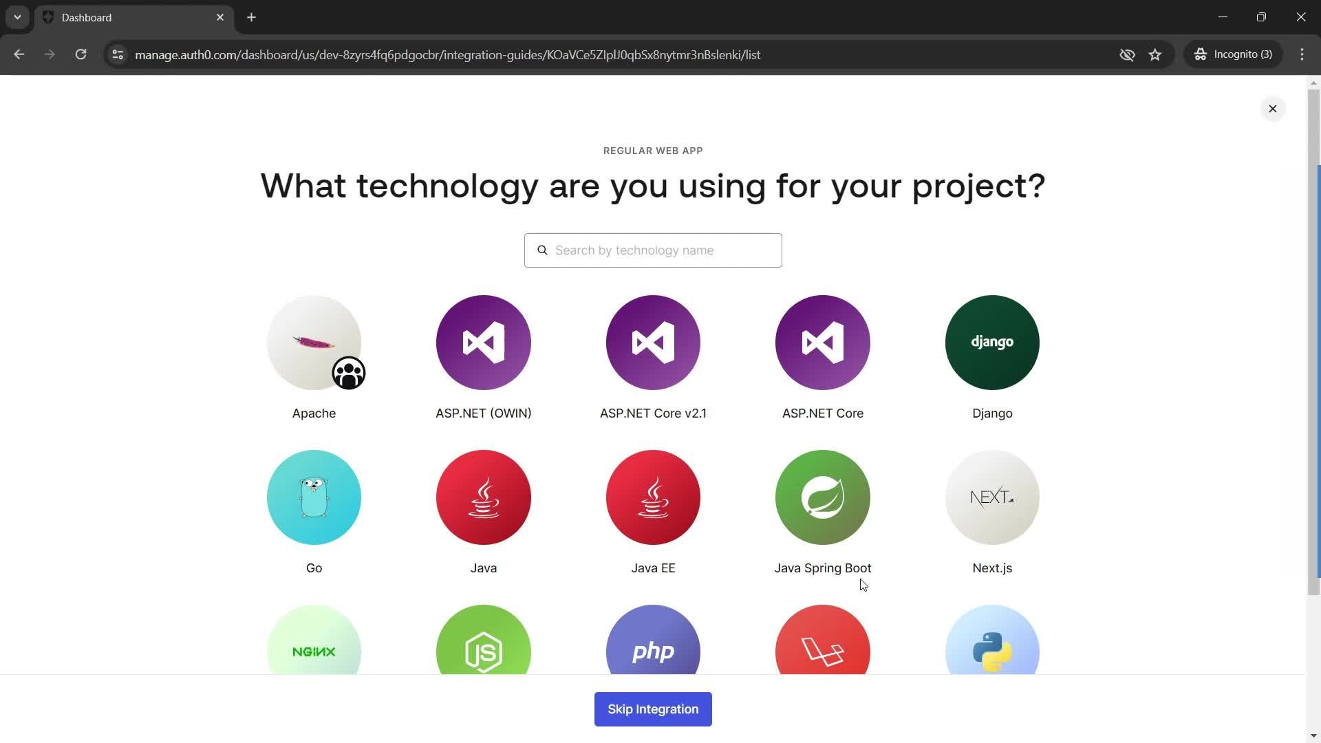 Creating an application screenshot