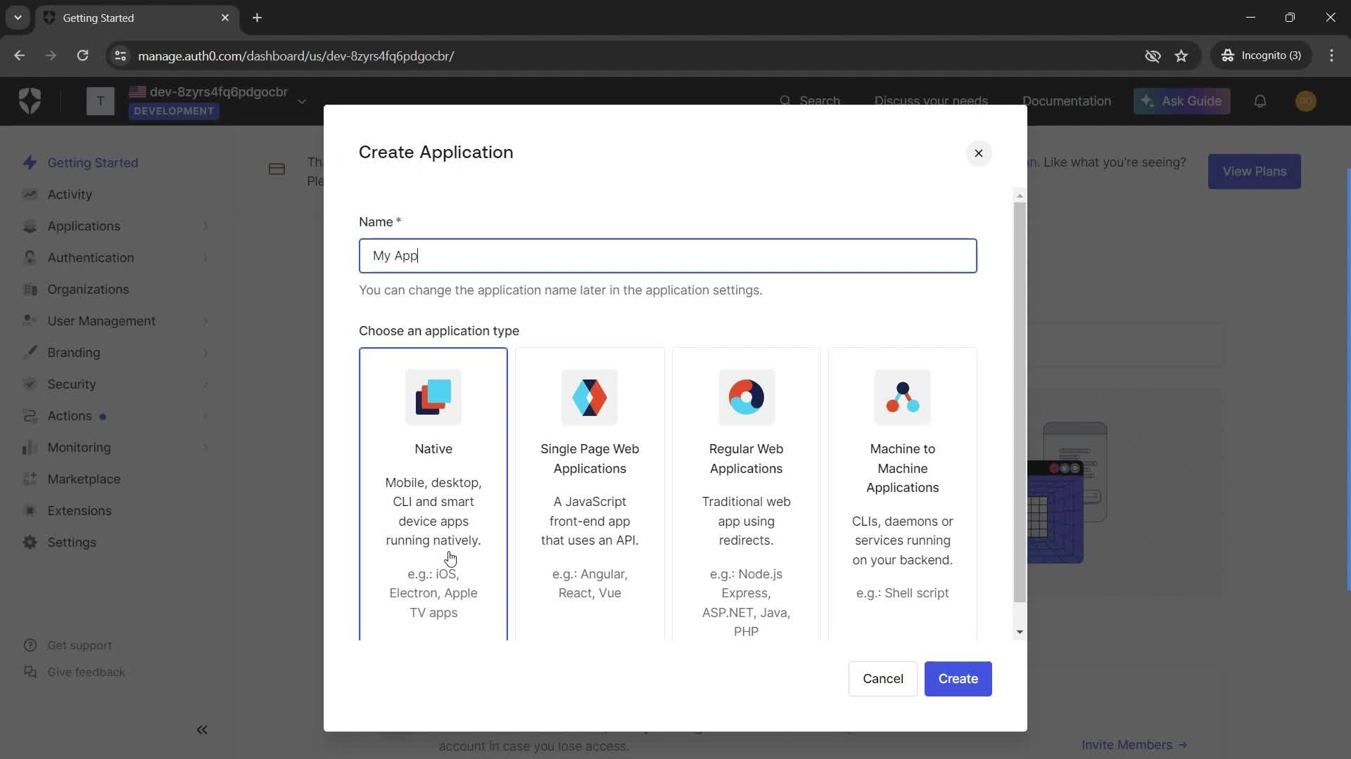 Creating an application screenshot
