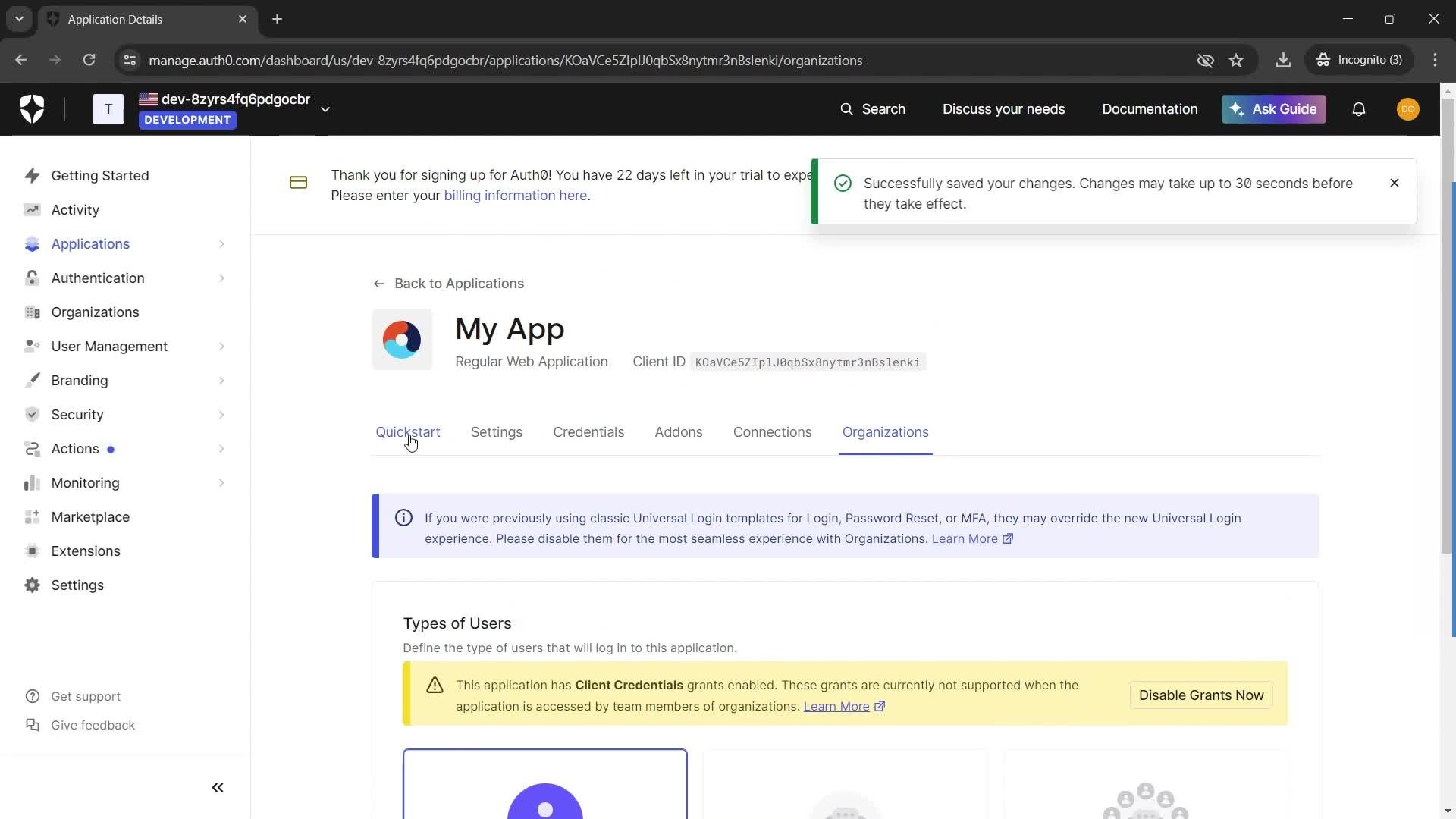Creating an application screenshot
