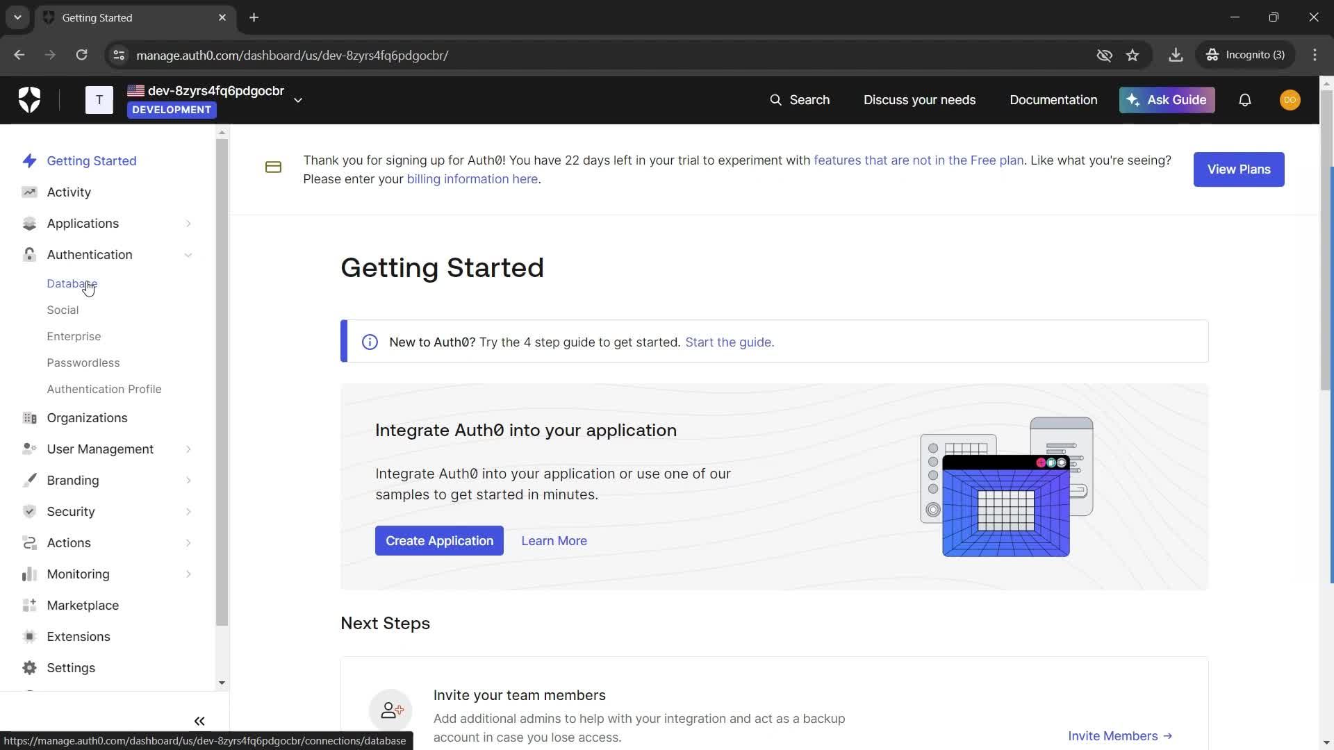 Creating connections screenshot