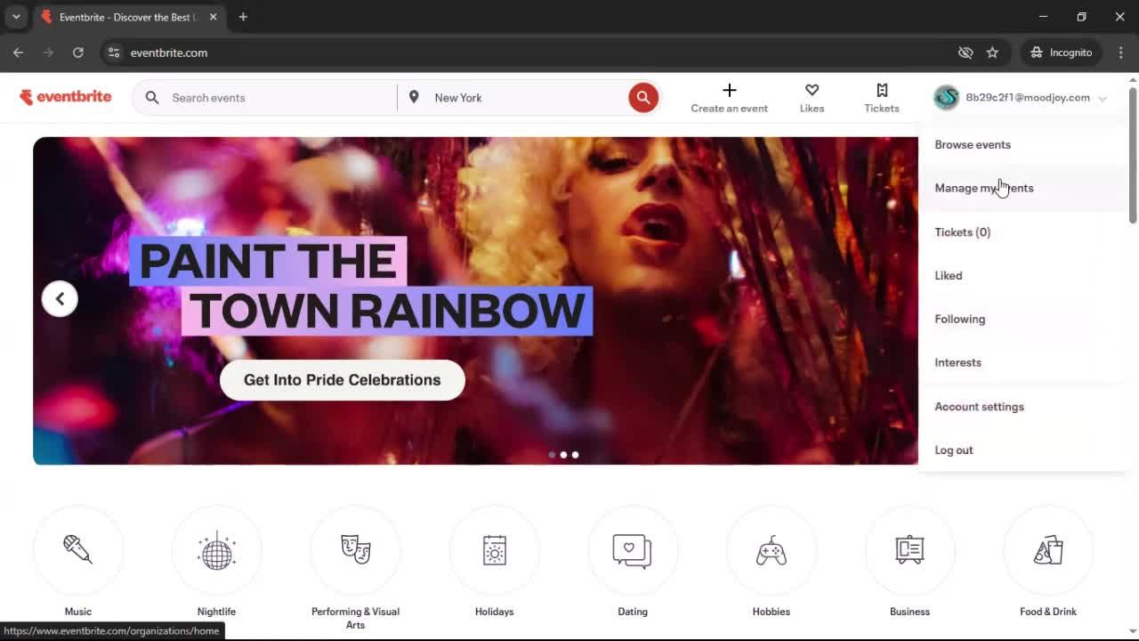 Creating an email campaign screenshot