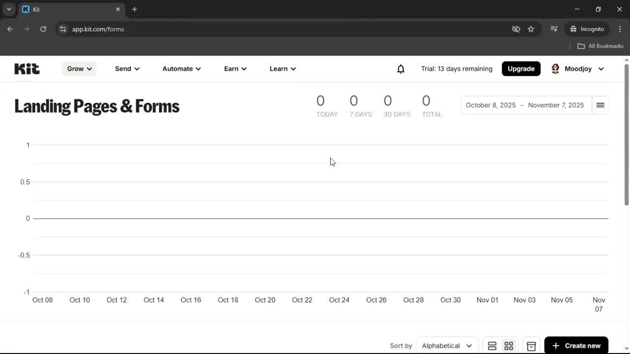 Creating a landing page screenshot