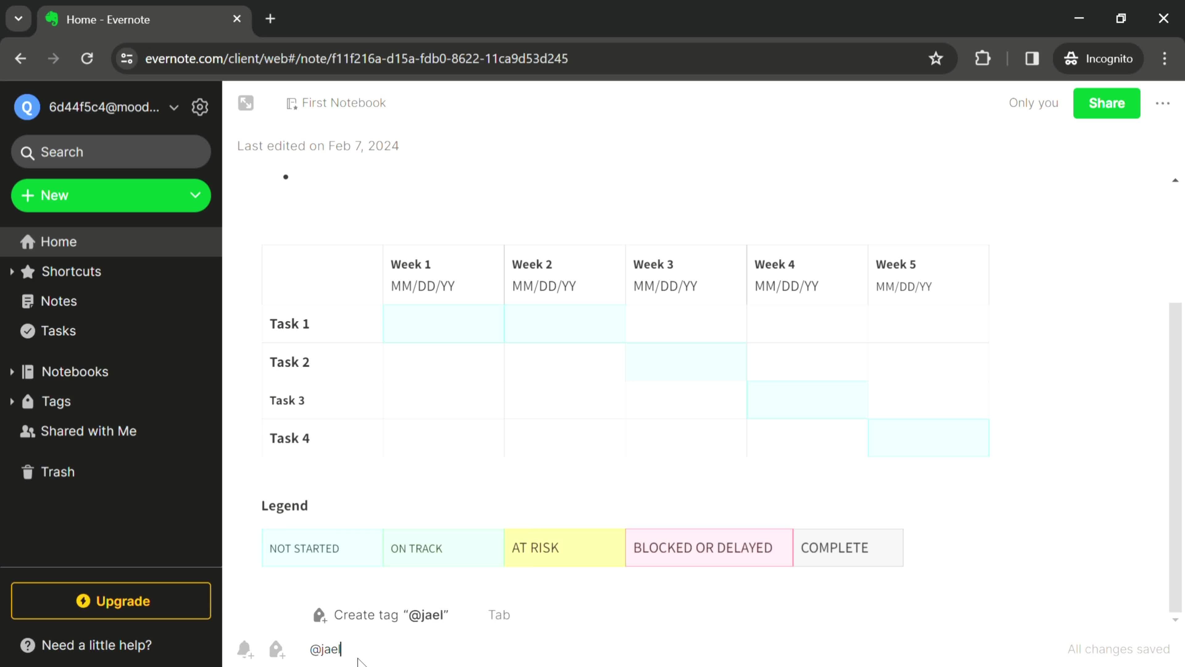 Adding tags screenshot