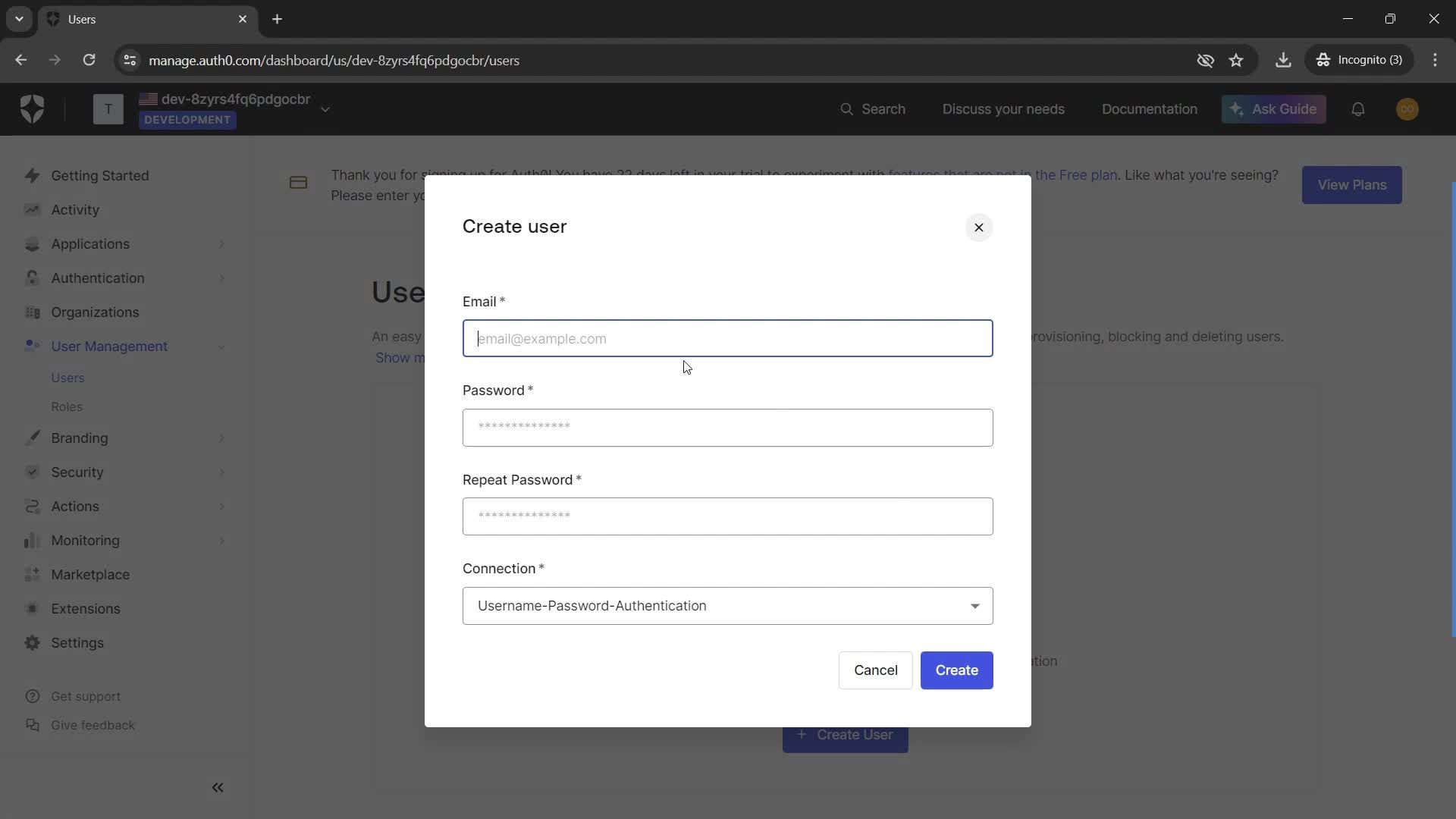 Adding a user screenshot