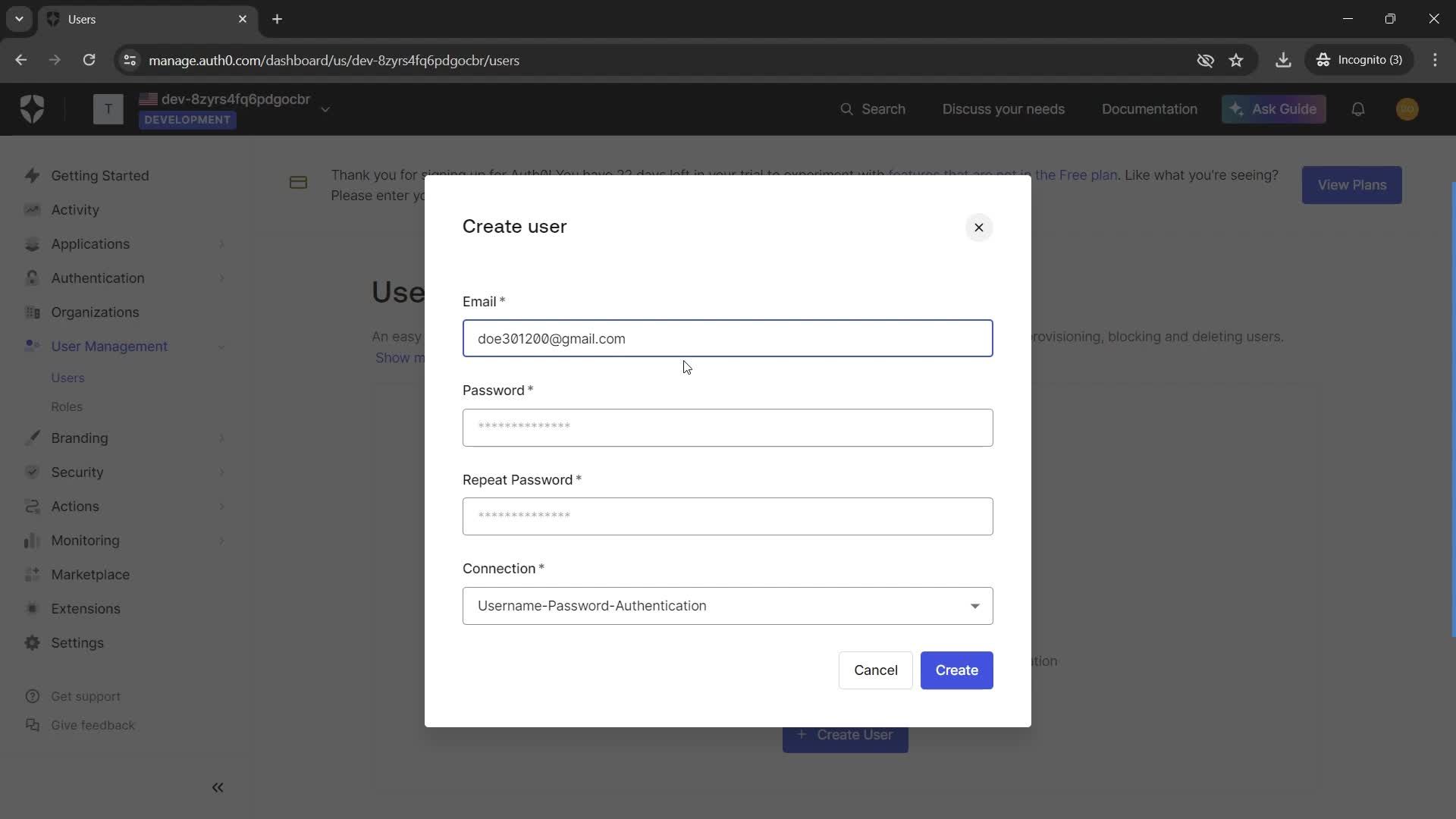 Adding a user screenshot