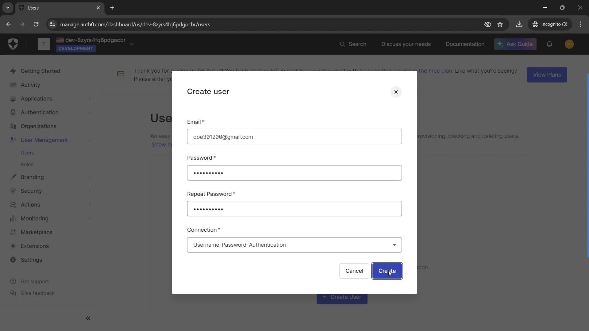 Adding a user screenshot