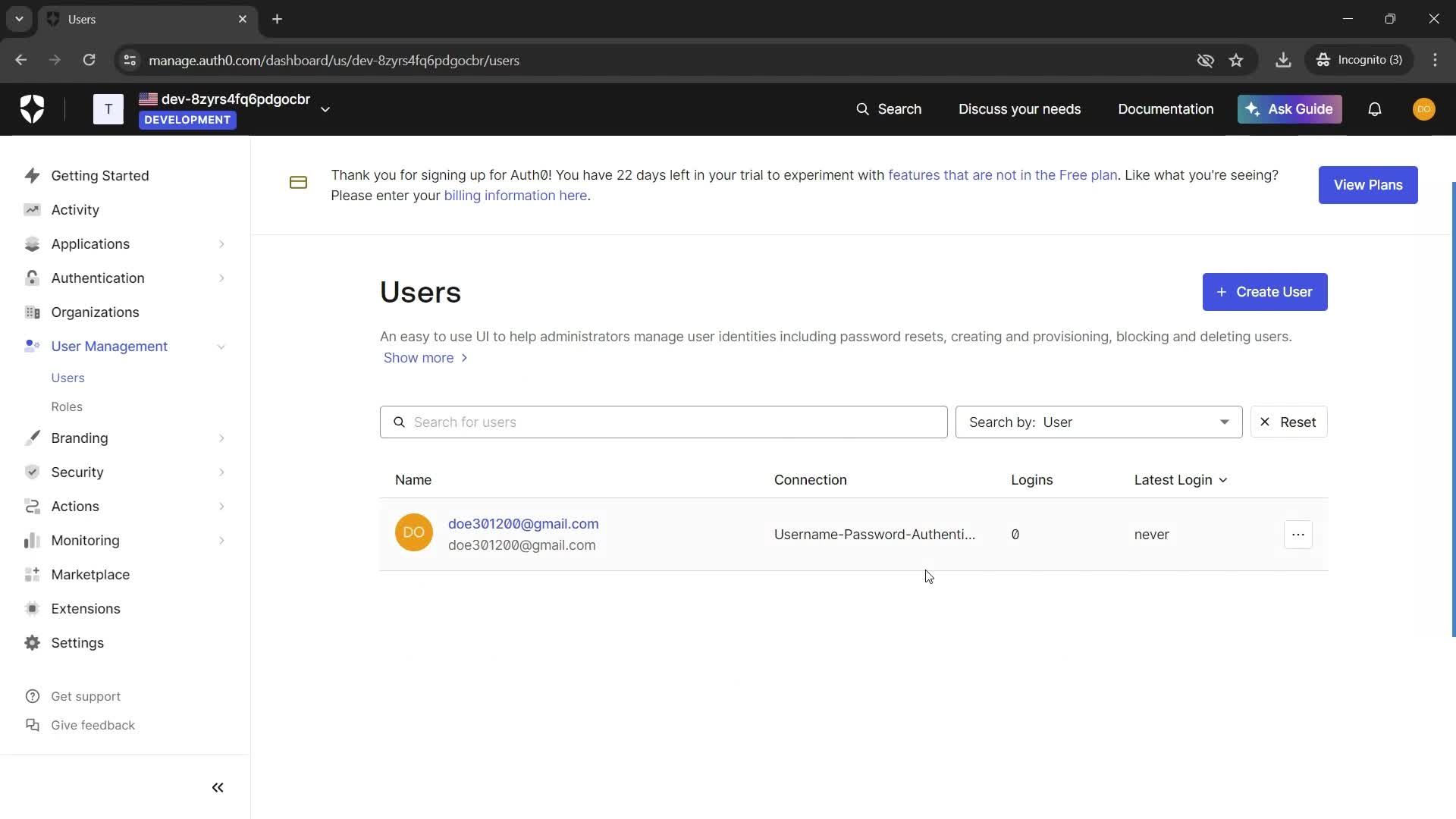 Adding a user screenshot