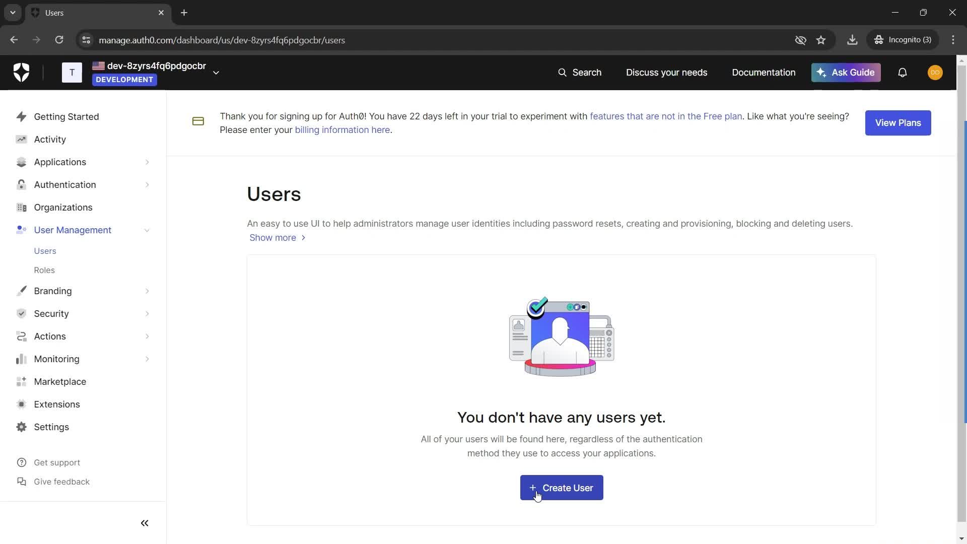 Adding a user screenshot