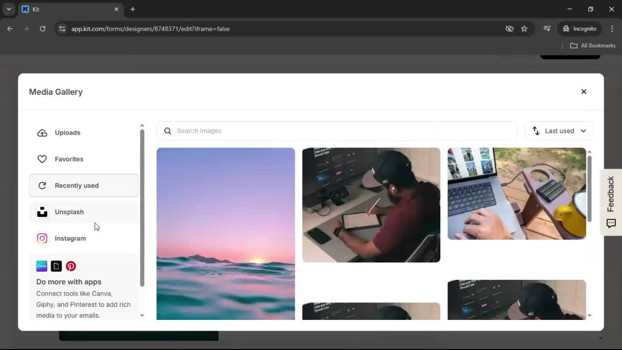 Creating a form screenshot