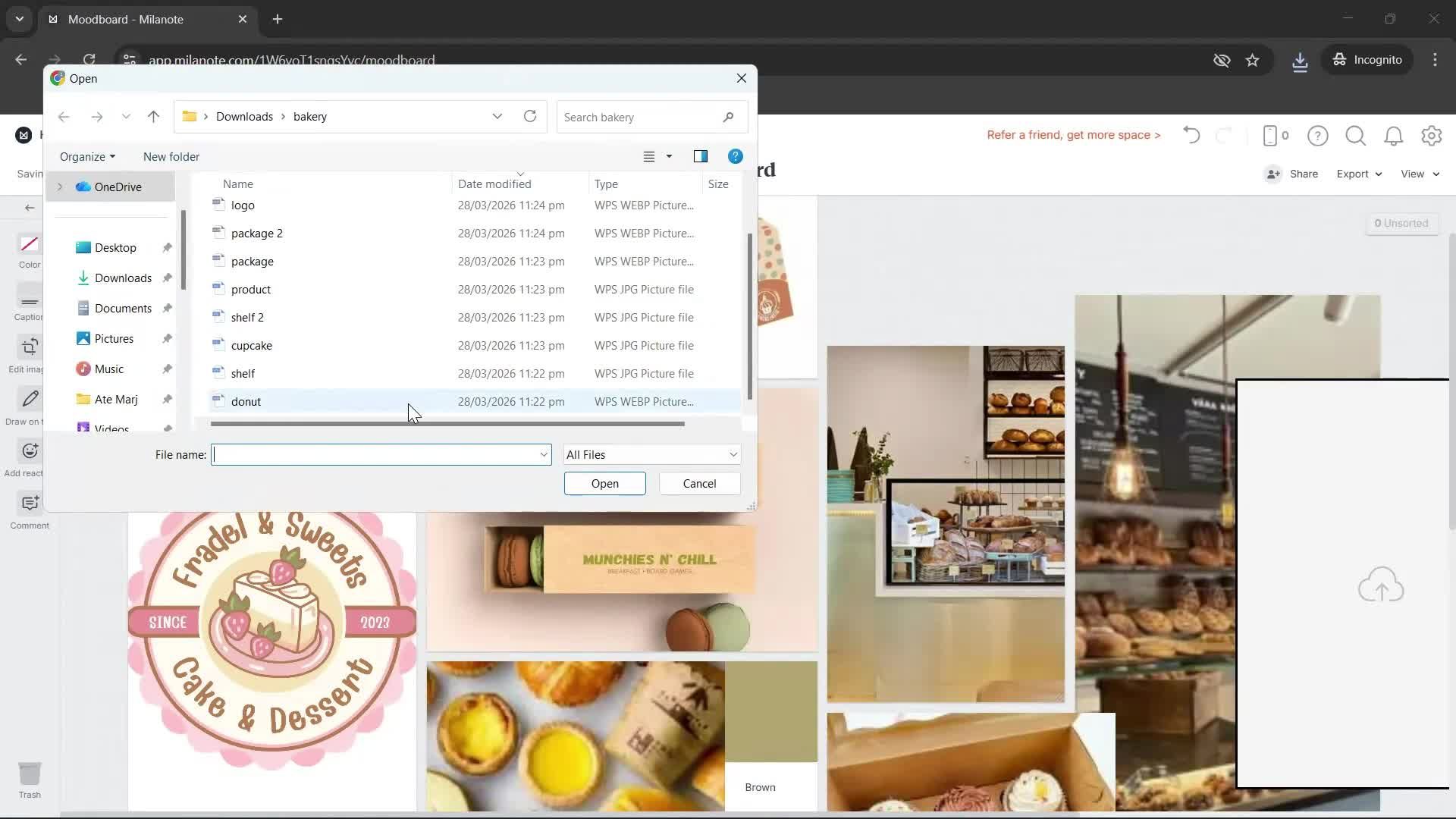 Creating a board screenshot