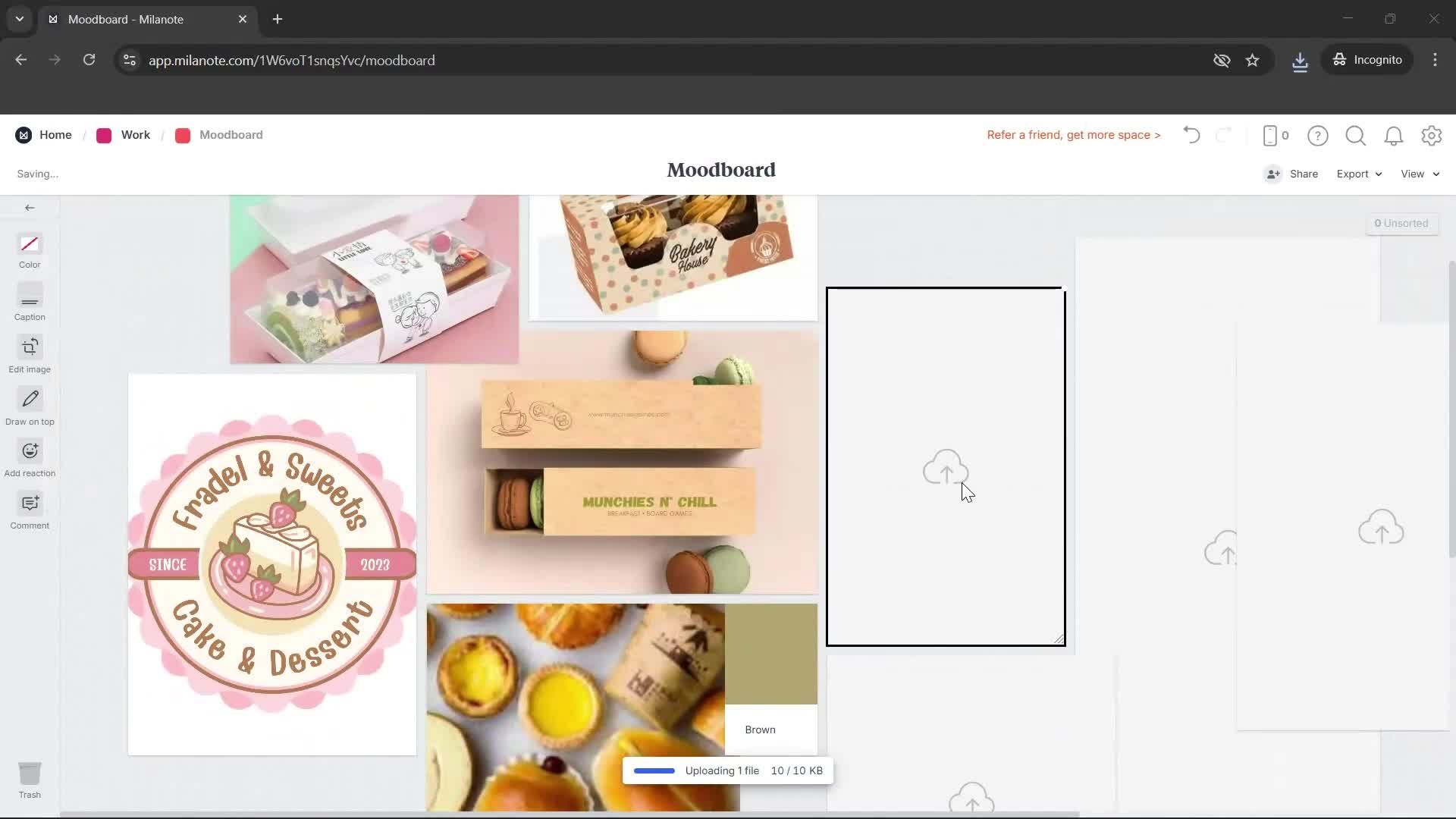 Creating a board screenshot