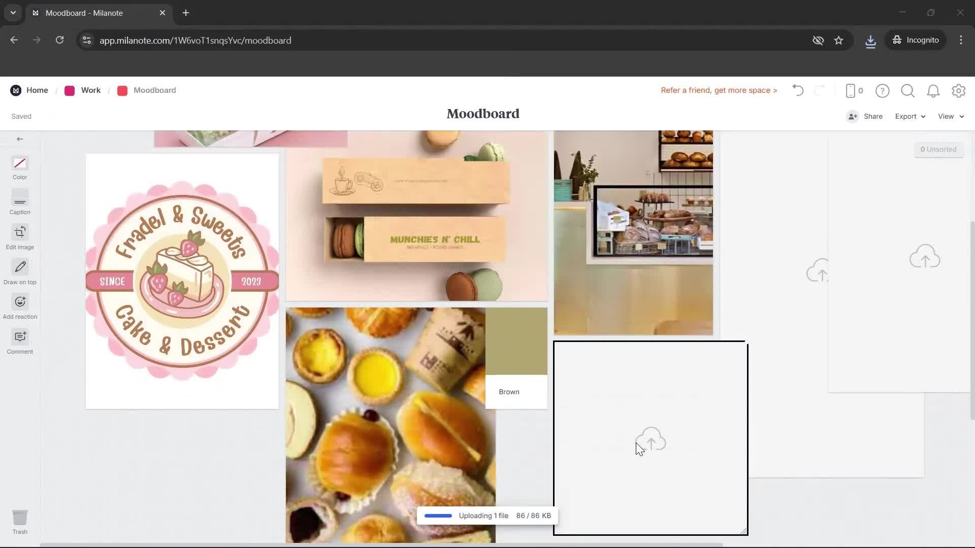 Creating a board screenshot