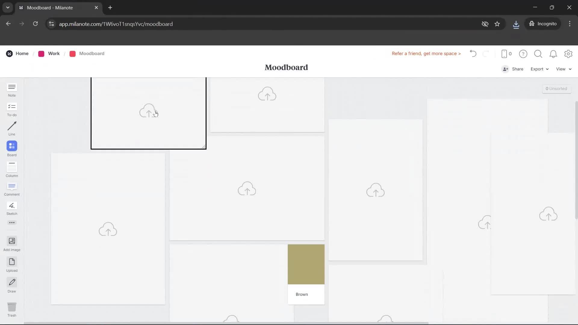Creating a board screenshot