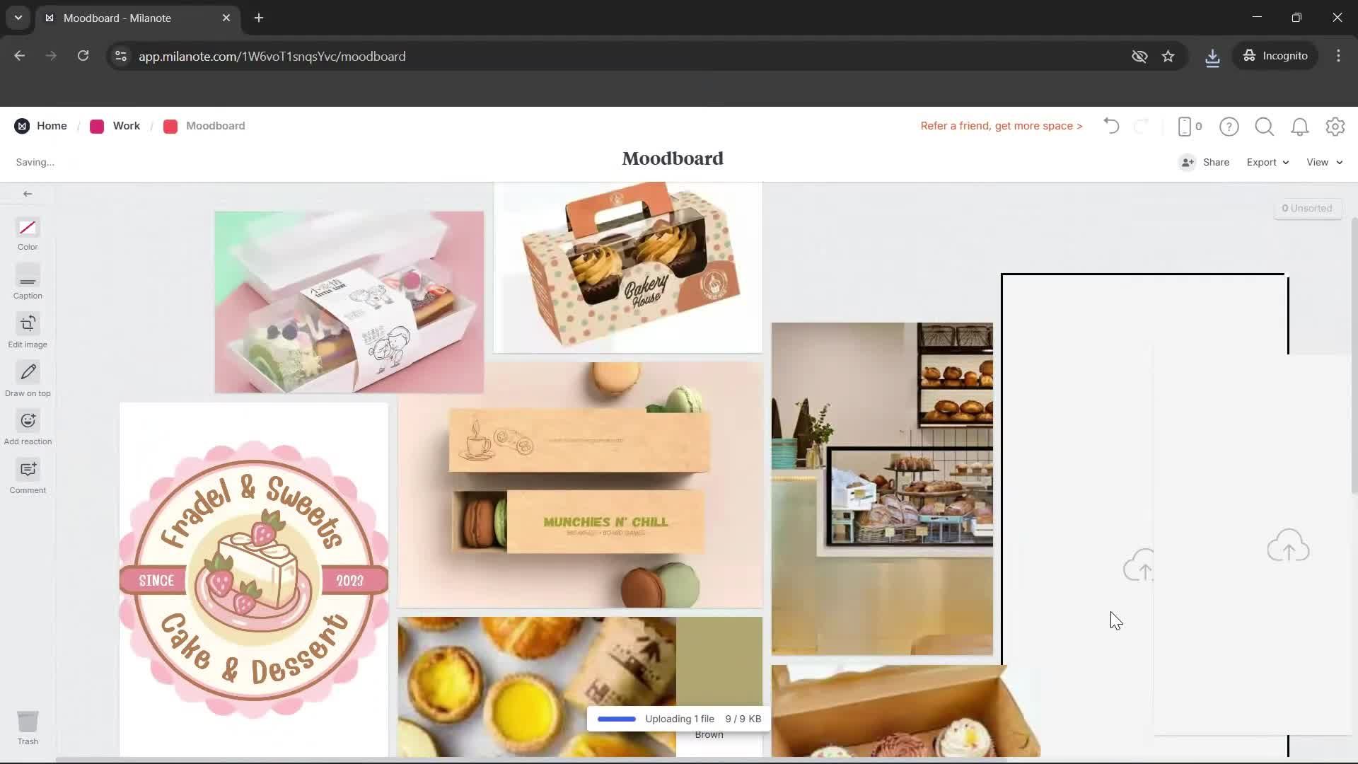 Creating a board screenshot