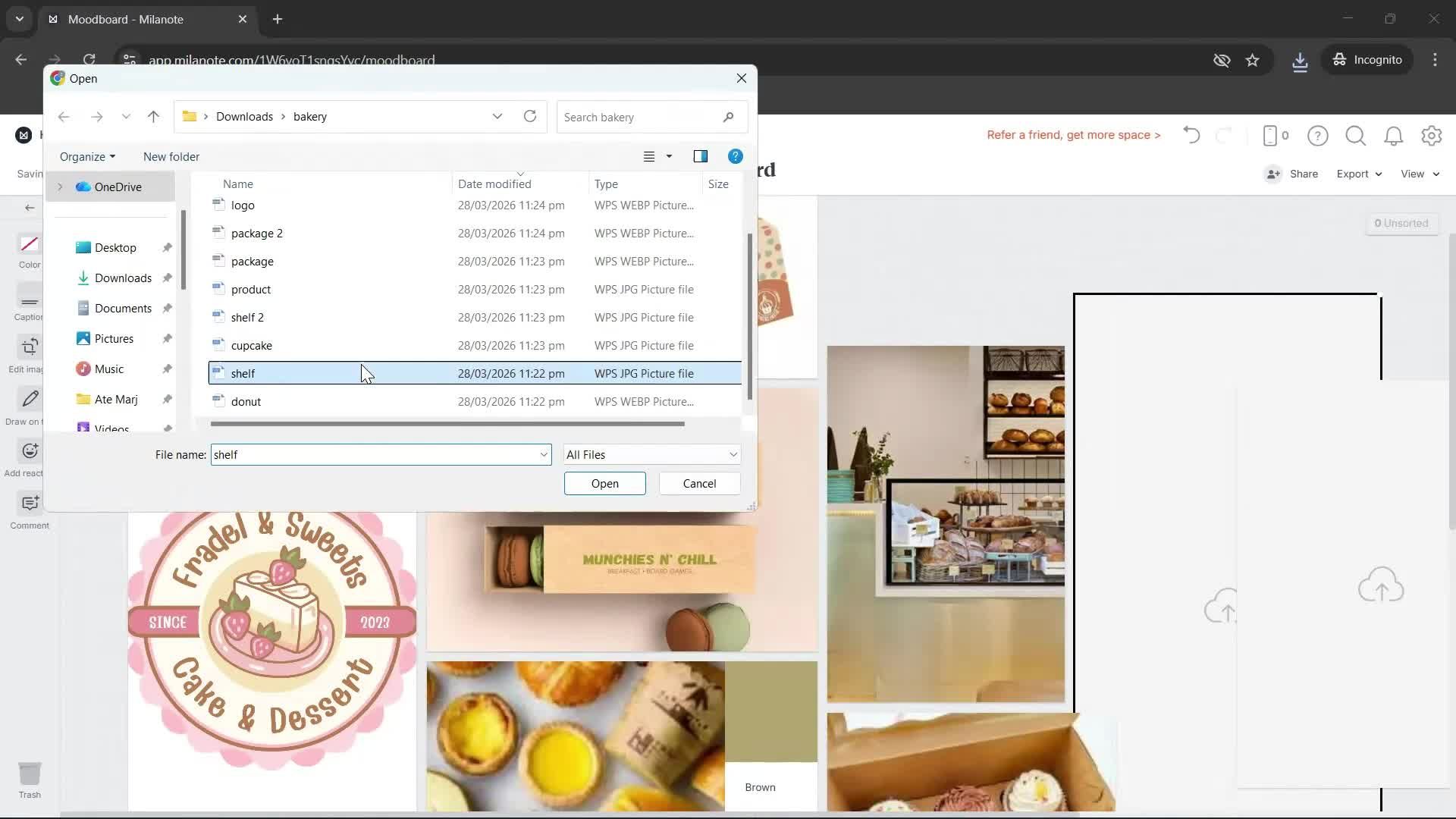 Creating a board screenshot