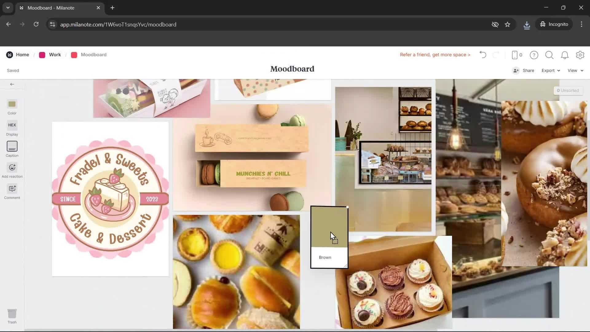 Creating a board screenshot