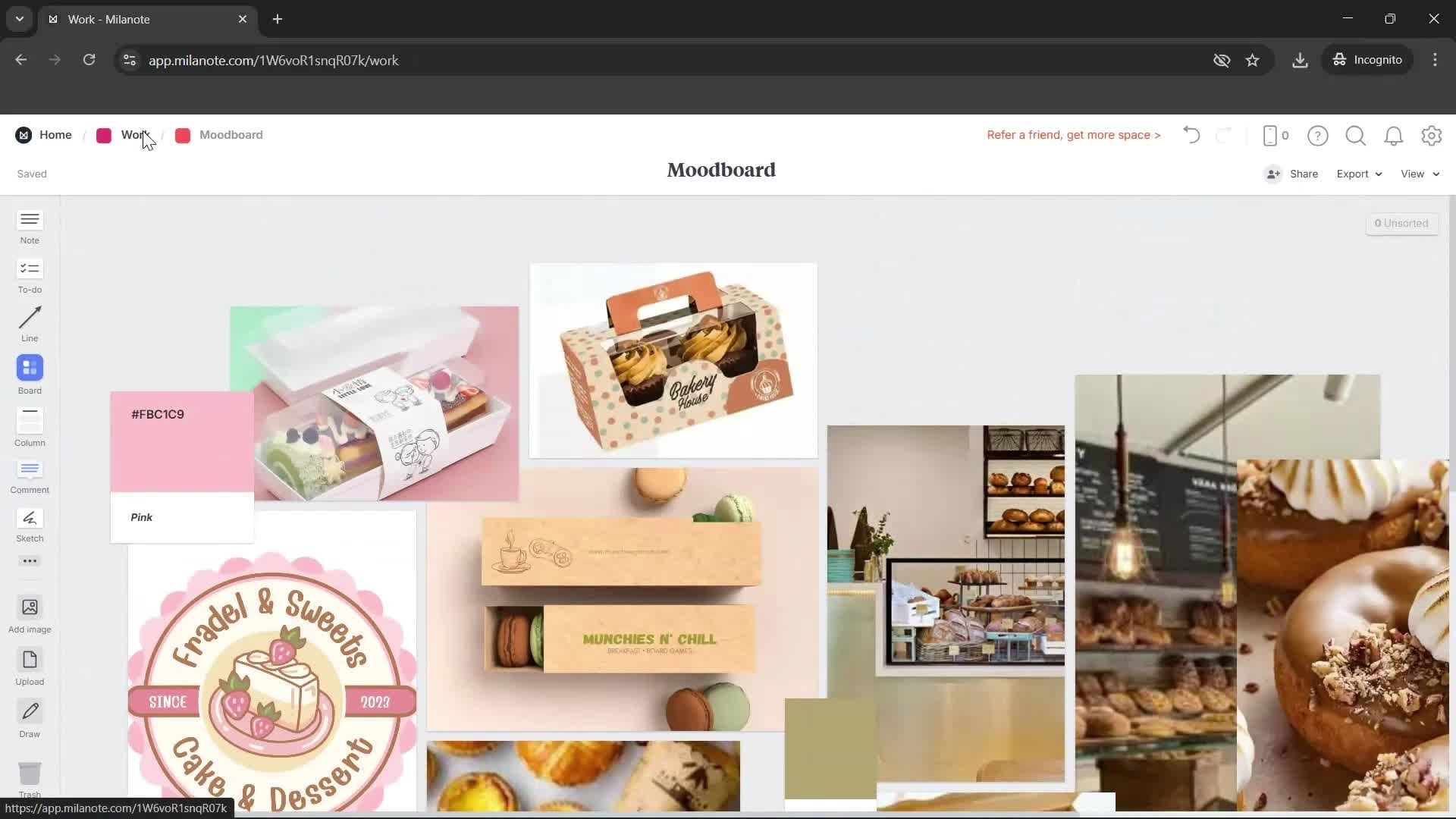 Creating a board screenshot